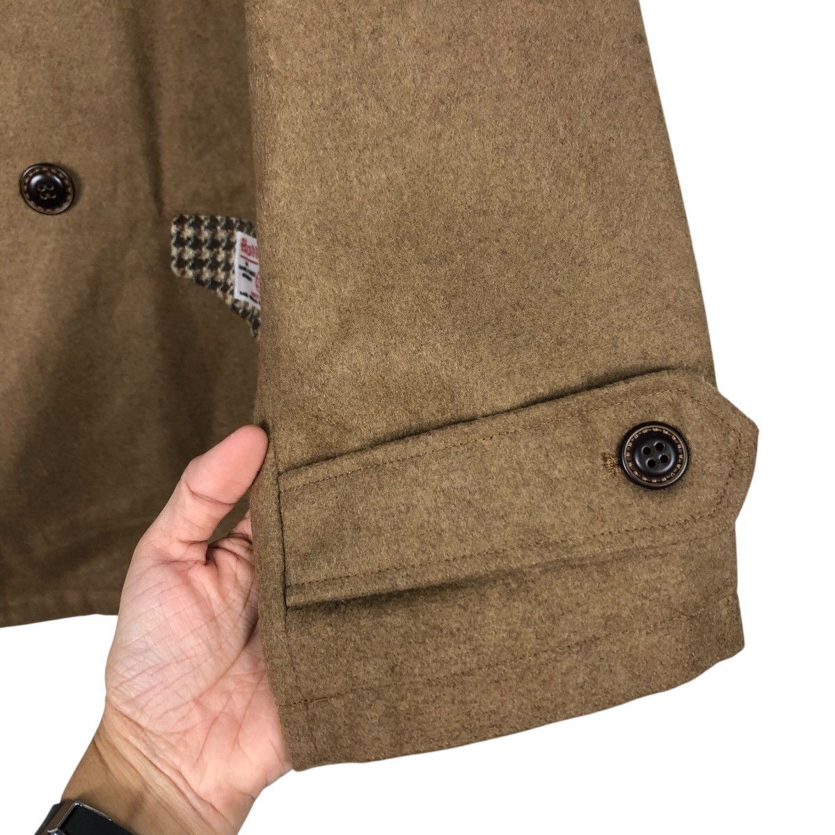 Harris Tweed 📌Vintage Wool Jacket Harris Tweed Rich Brown Size US L / EU 52-54 / 3 - 16 Thumbnail