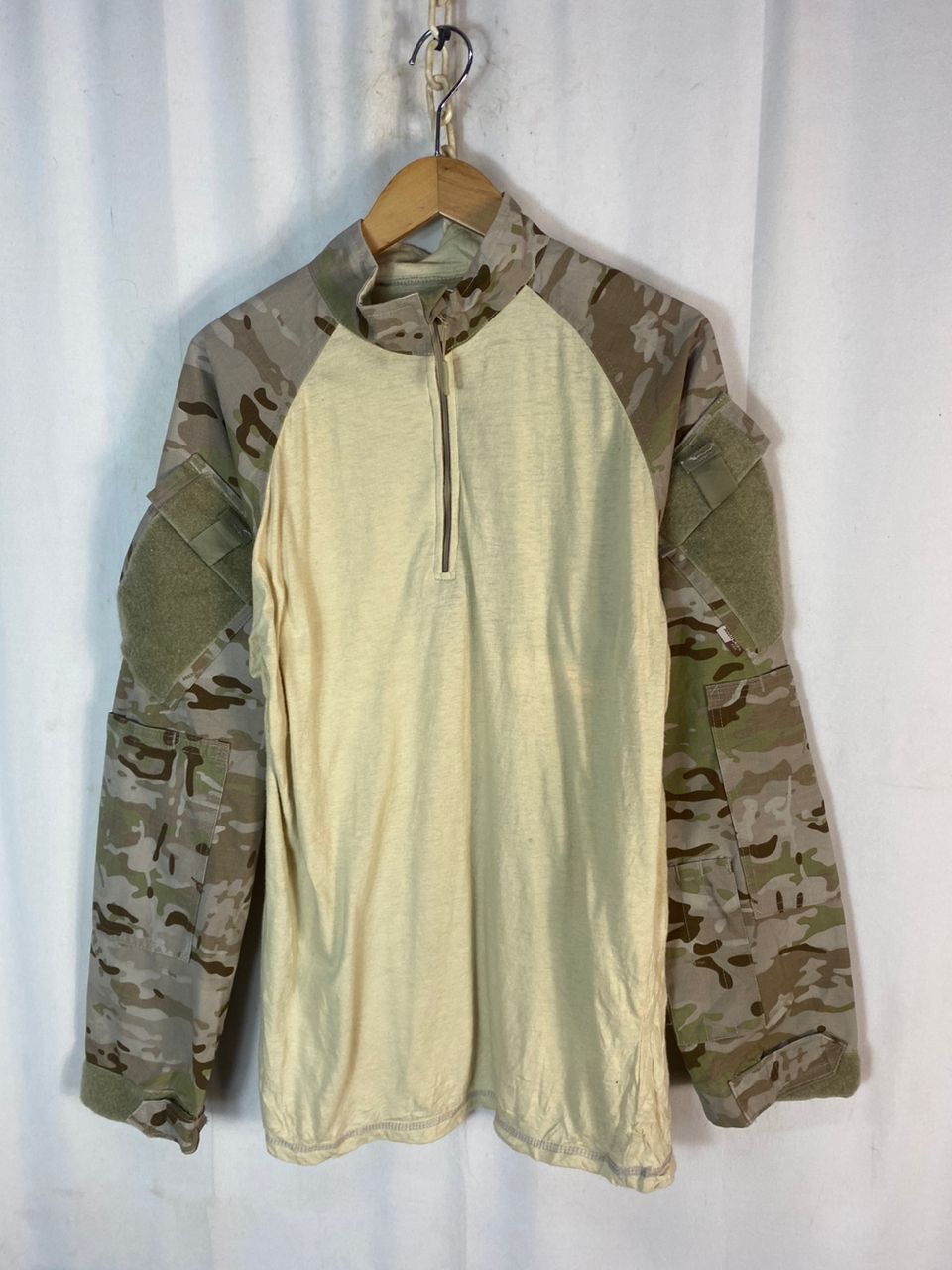 Other Vintage camo sleeve half zipper shirt Size US L / EU 52-54 / 3 - 1 Thumbnail