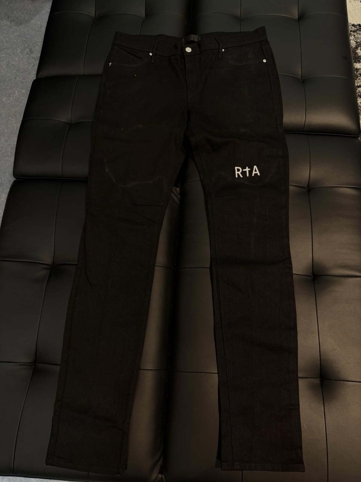 Rta RTA Men's Denim Jeans Black Size 34 $350 Retail Size US 34 / EU 50 - 2 Thumbnail