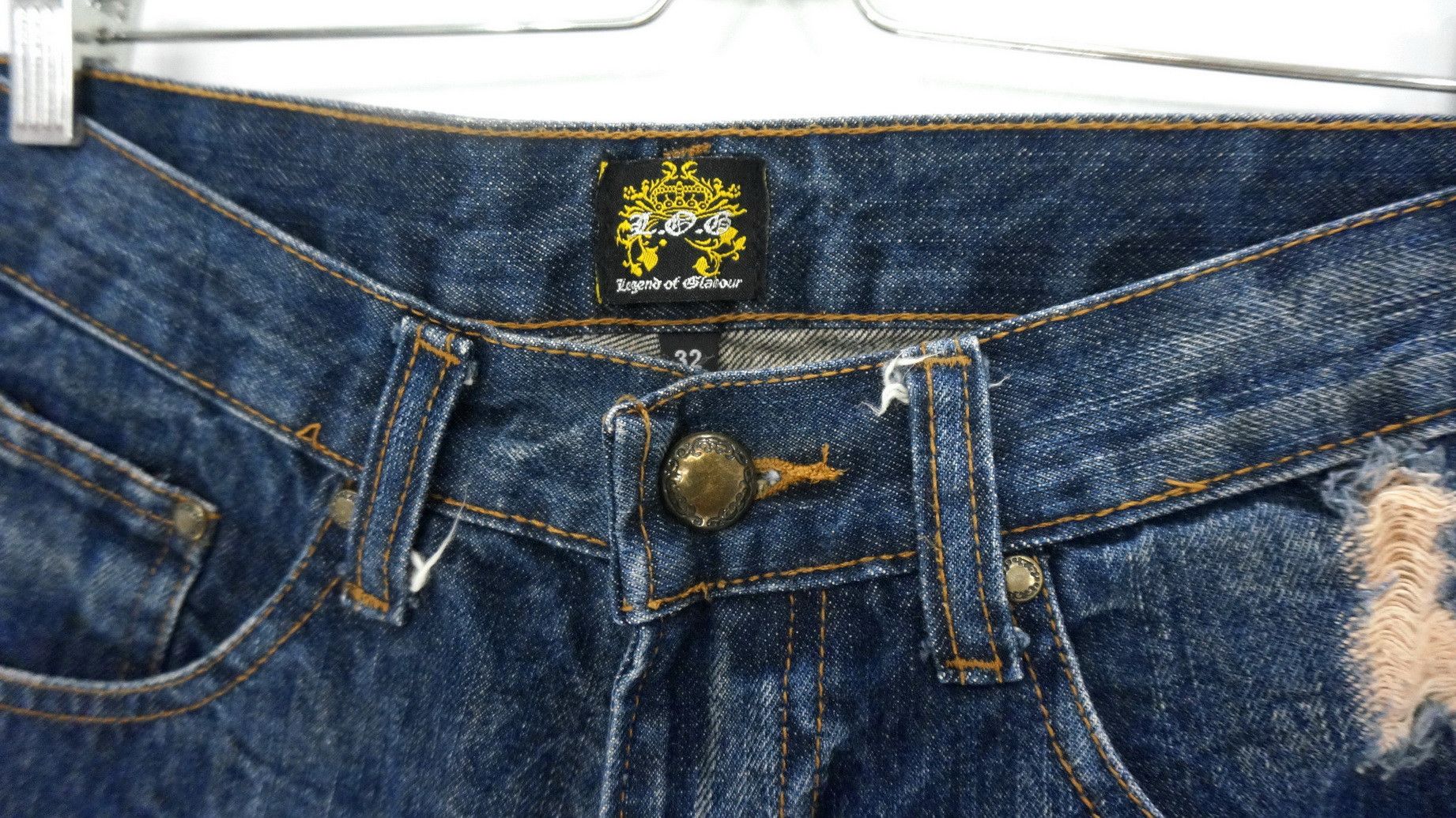 Other Legend of Glamour Wings Distressed Jeans Size US 32 / EU 48 - 6 Thumbnail