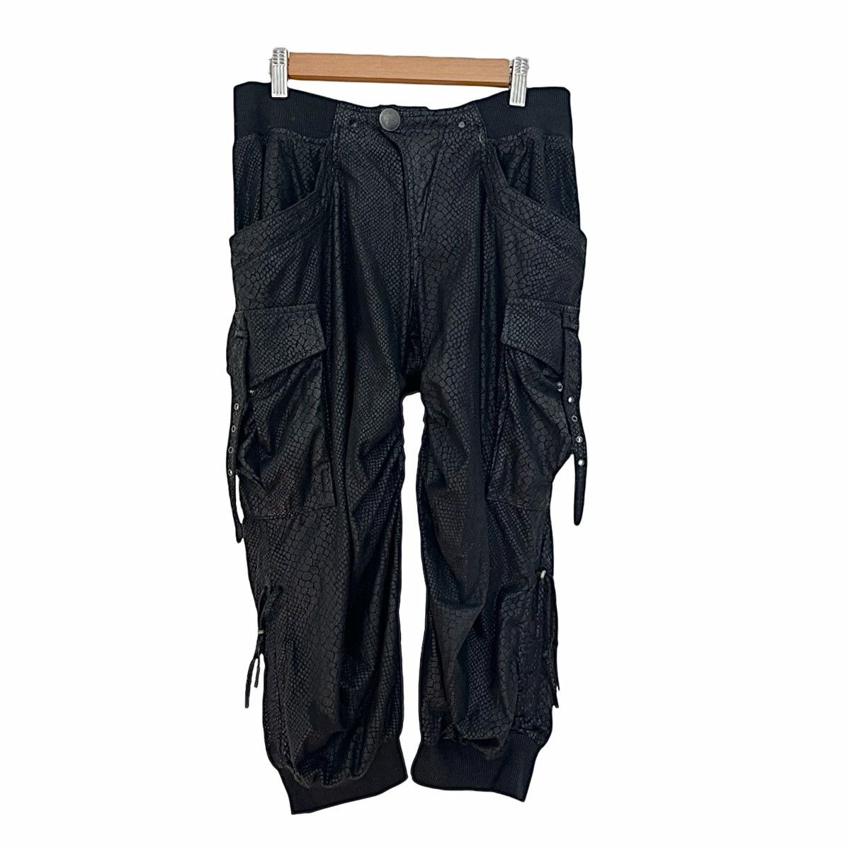 14th Addiction 14th addiction leather crocodile pants | Grailed