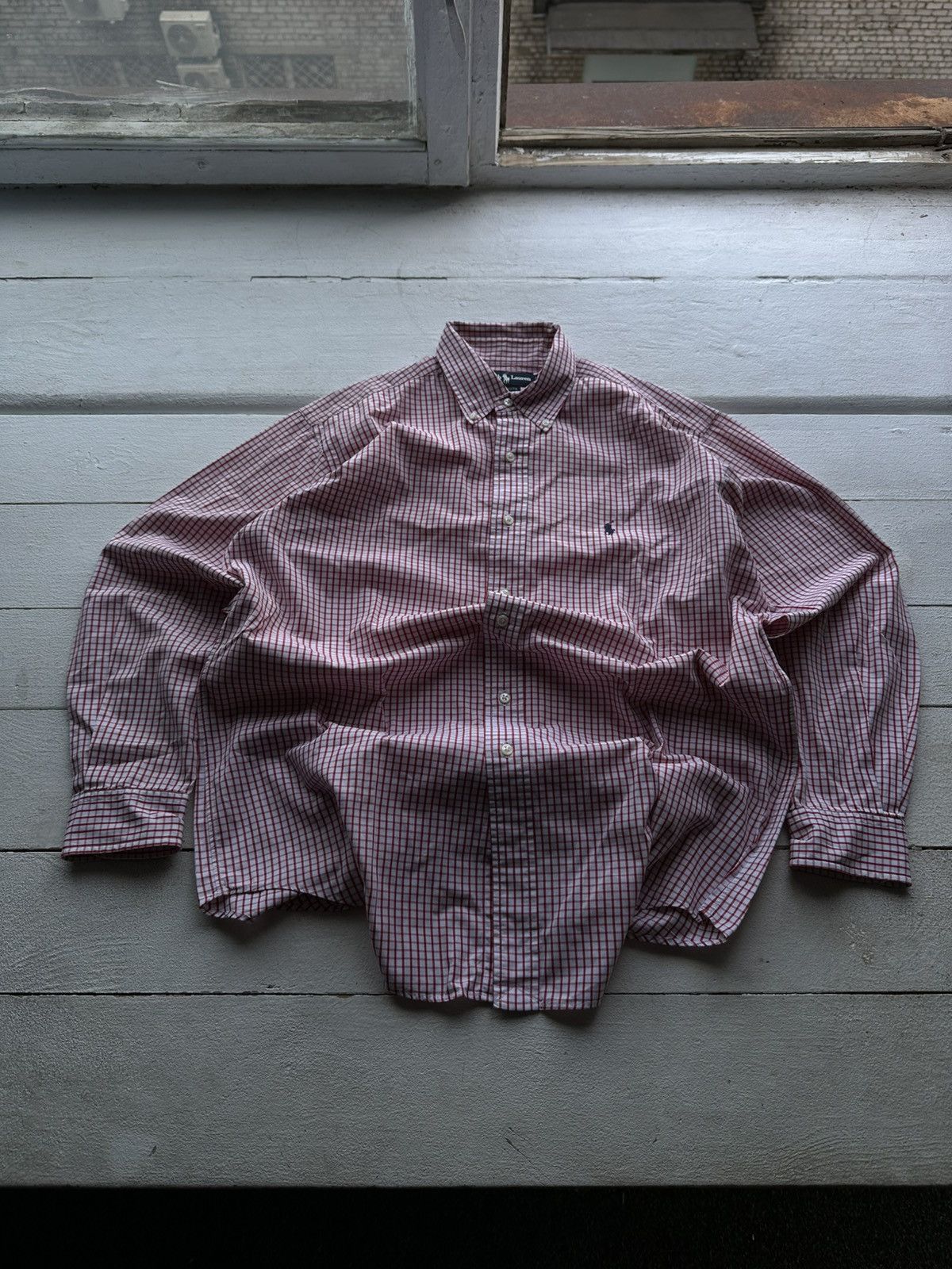 Other 🚨 VNTG Y2K Polo Ralph Lauren Shirt flannel RARE long SLEEVE Size US XL / EU 56 / 4 - 1 Thumbnail