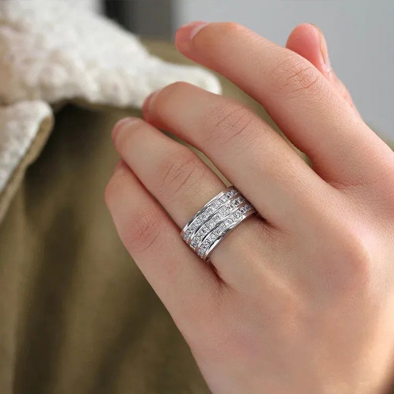 Jewelry Creative Cubic Zirconia Ring Size ONE SIZE - 4 Thumbnail
