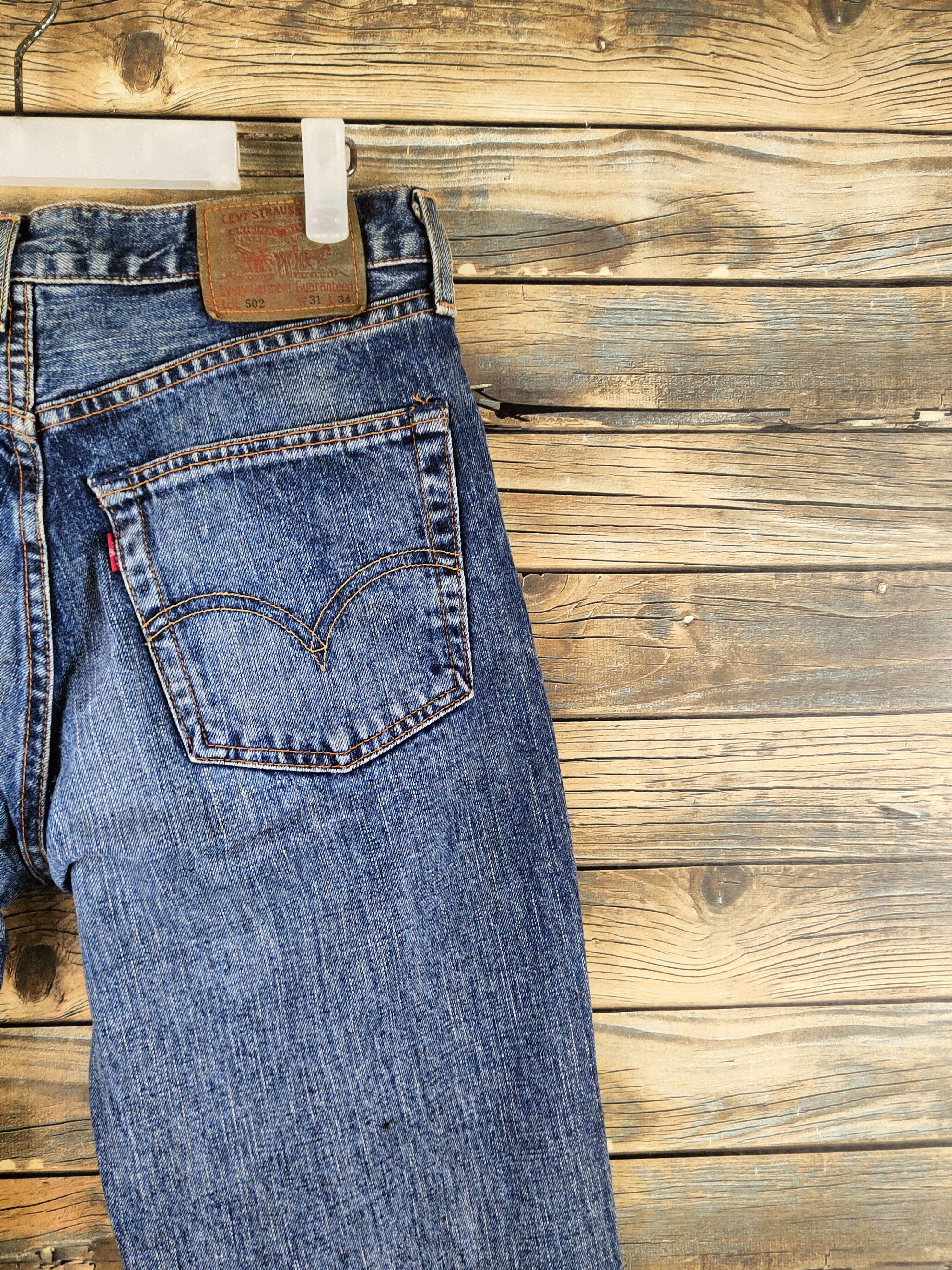 Levi's 502 Levi's Dark Blue Distressed Ripped Jeans #S2826 Size US 30 / EU 46 - 11 Thumbnail