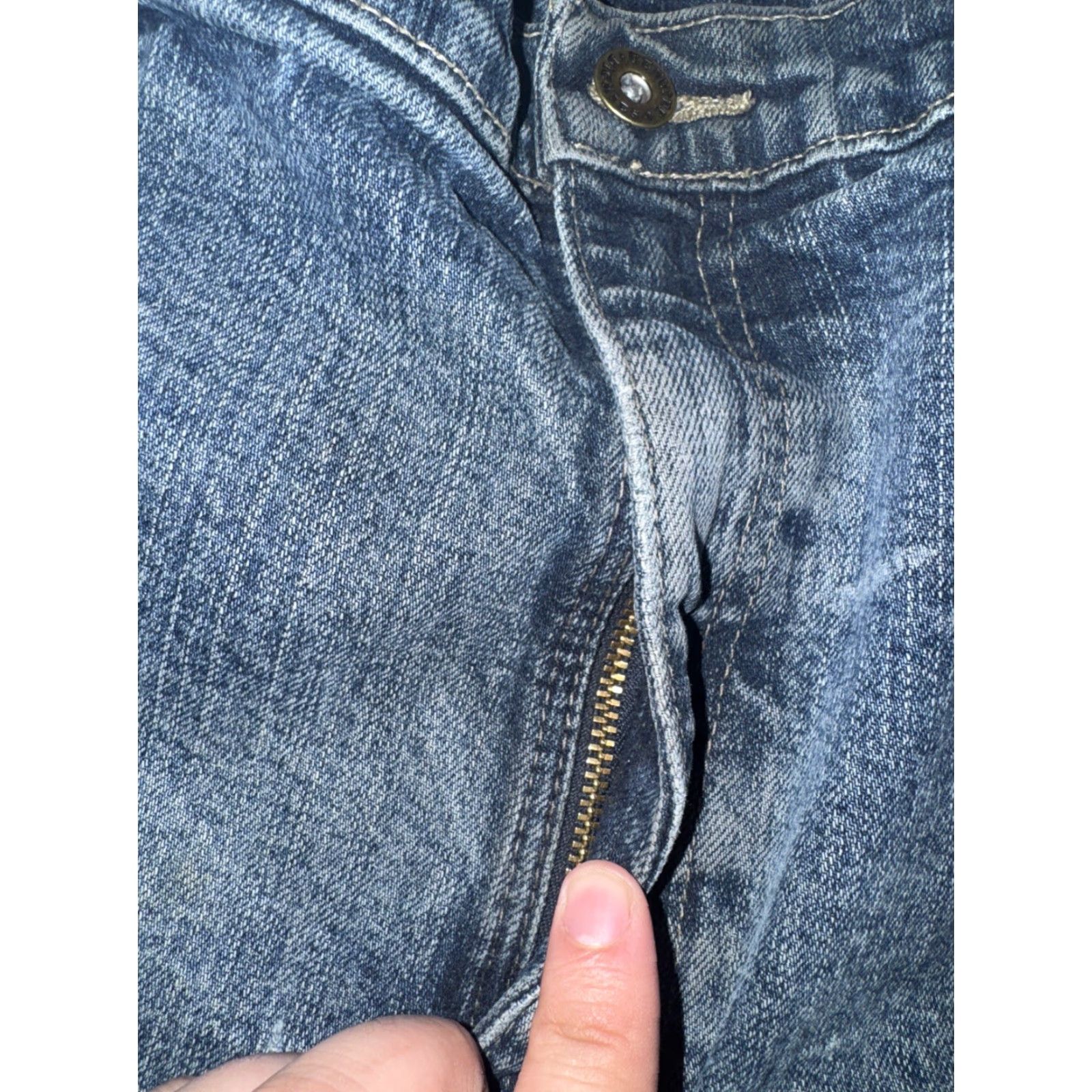 Dickies VINTAGE Dickies Carpenter Jeans 38x32 Denim Workwear Distressed Paint Fade Blue Mens Jeans 90s Grunge USA Vintage Distressed Pockets Easy Care Comfort Size US 38 / EU 54 - 5 Thumbnail