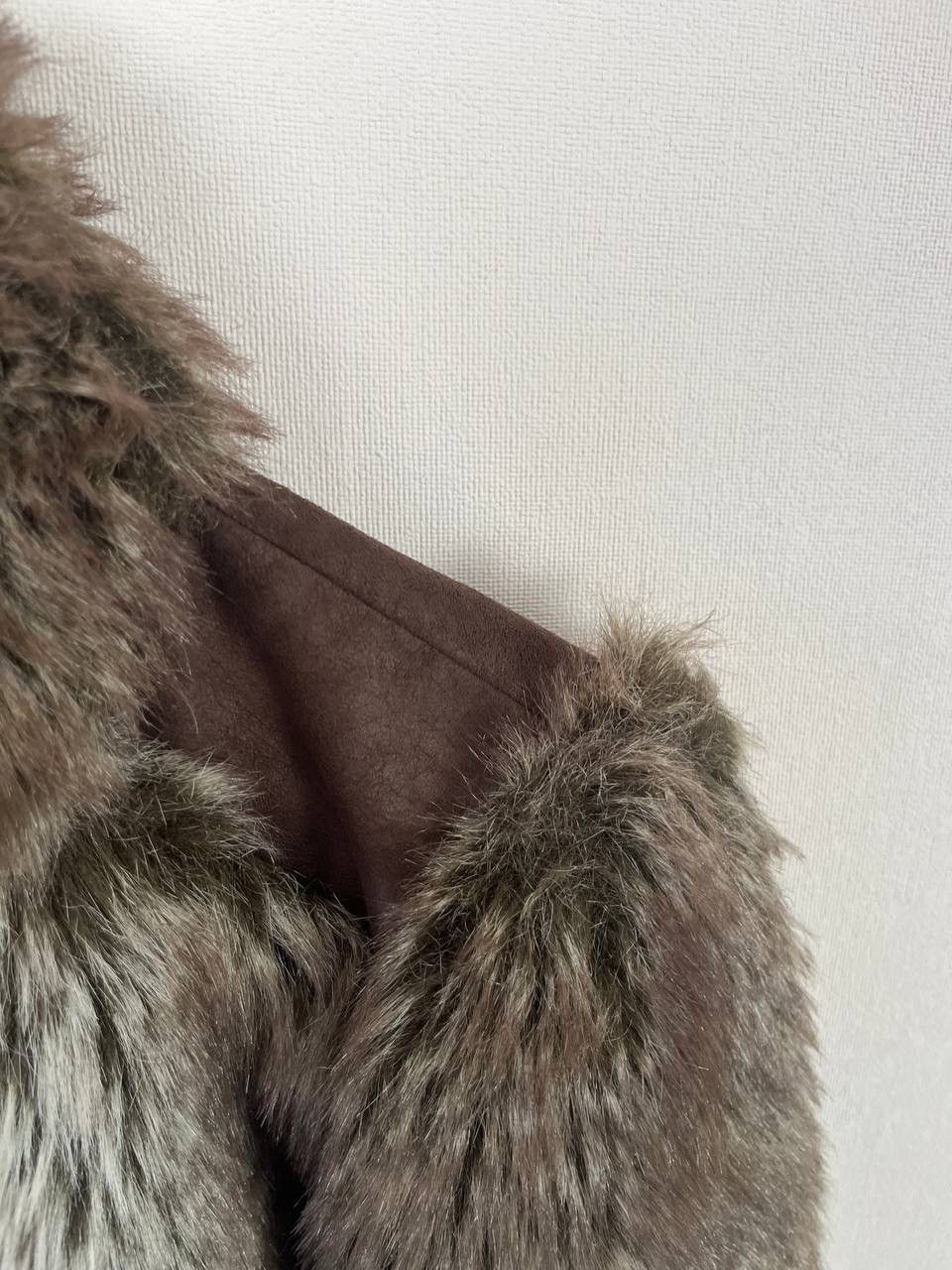 Miss Sixty Miss Sixty Brown Faux Fur Trim Collared Zip Jacket Women Size M / US 6-8 / IT 42-44 - 6 Thumbnail