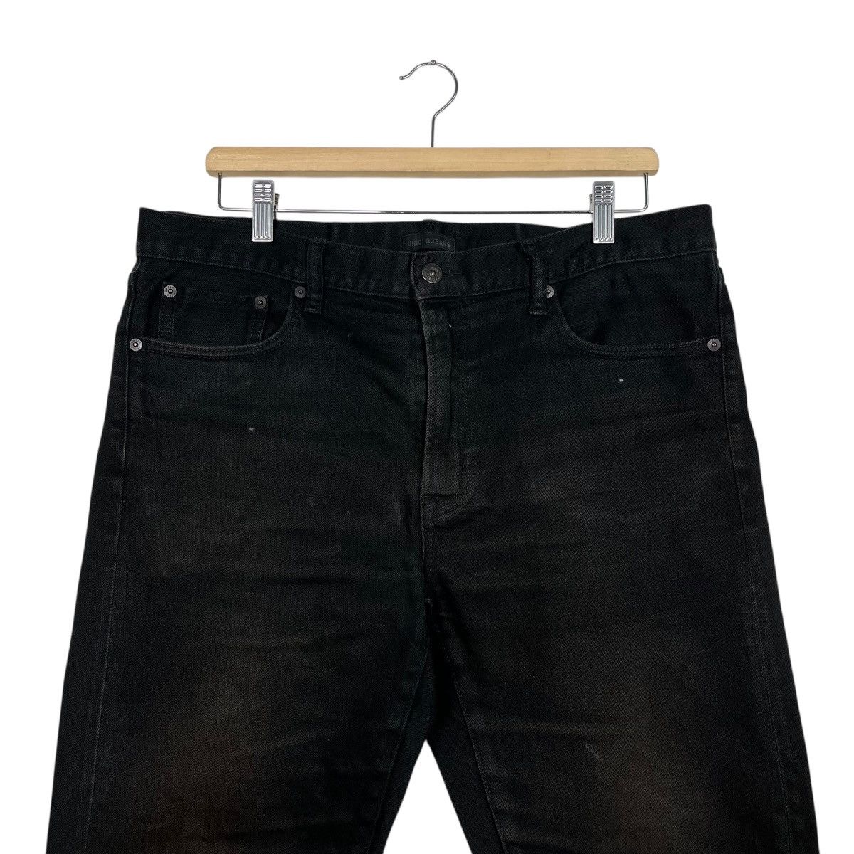 Japanese Brand Vintage Japanese Designer Black Selvedge Denim Size US 36 / EU 52 - 2 Thumbnail