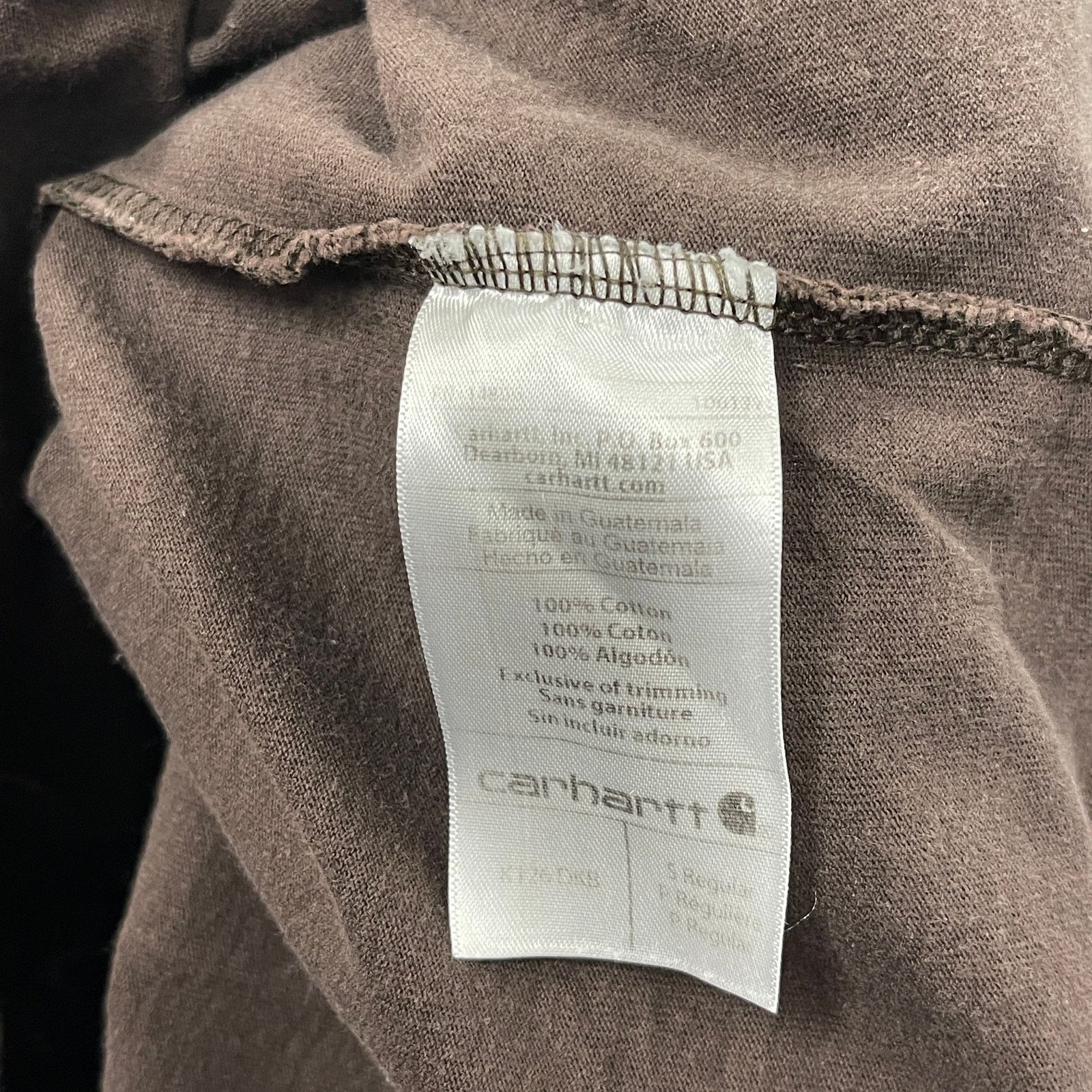 Carhartt Carhartt Original Fit Brown Long Sleeve Pocket T Shirt Small Size US S / EU 44-46 / 1 - 4 Thumbnail