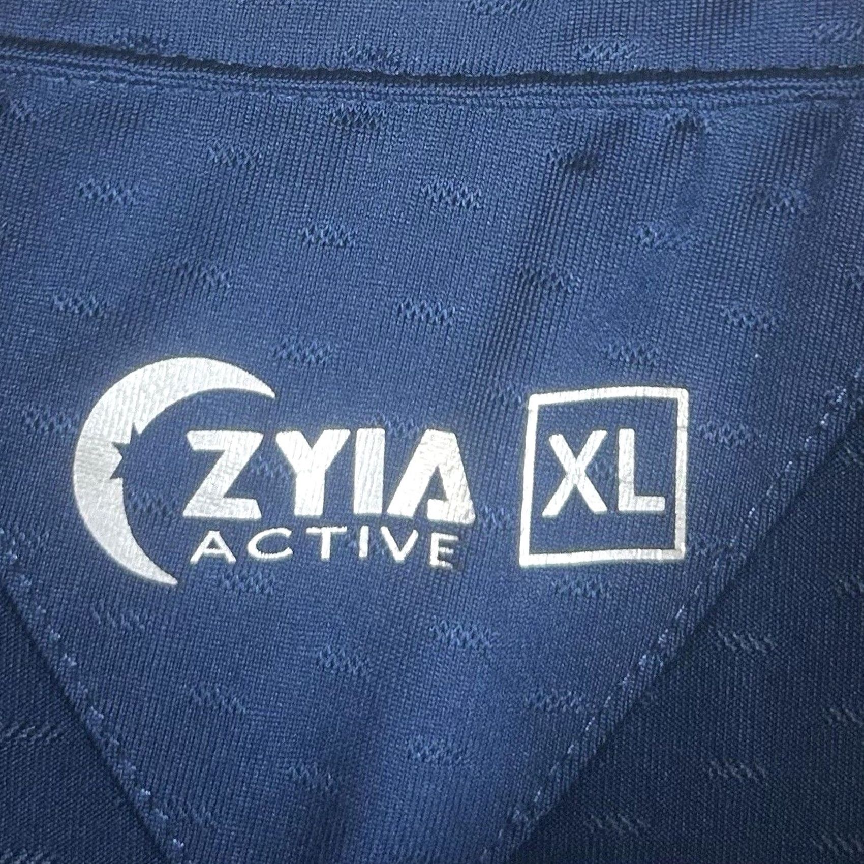 Vintage Zyia Active Polo Shirt Mens XL Blue Short Sleeve Collared Performance Golf Activewear Shirt Size US XL / EU 56 / 4 - 3 Thumbnail
