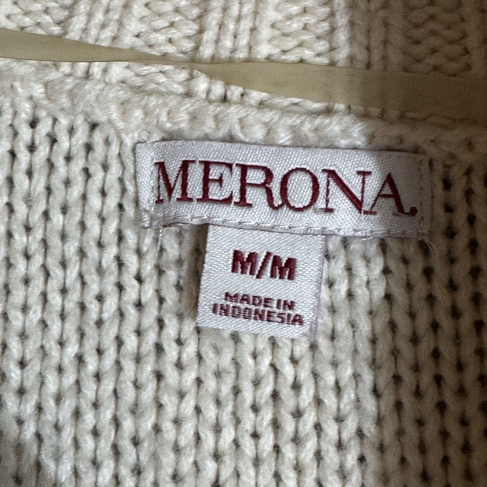 Merona Grandmacore Cardigan Sweater Women M Cozy Shawl Collar Cozy Size M / US 6-8 / IT 42-44 - 5 Thumbnail