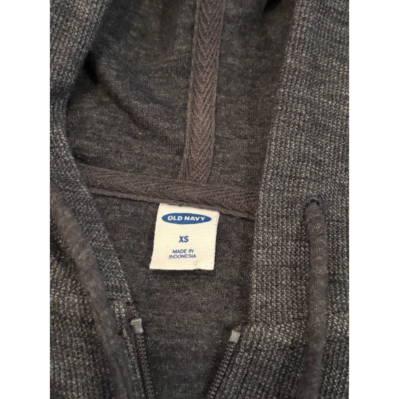Old Navy VINTAGE Old Navy Full Zip Hooded Sweatshirt Womens XS Gray Creopped Long Sleeve Active Size XS / US 0-2 / IT 36-38 - 2 Thumbnail
