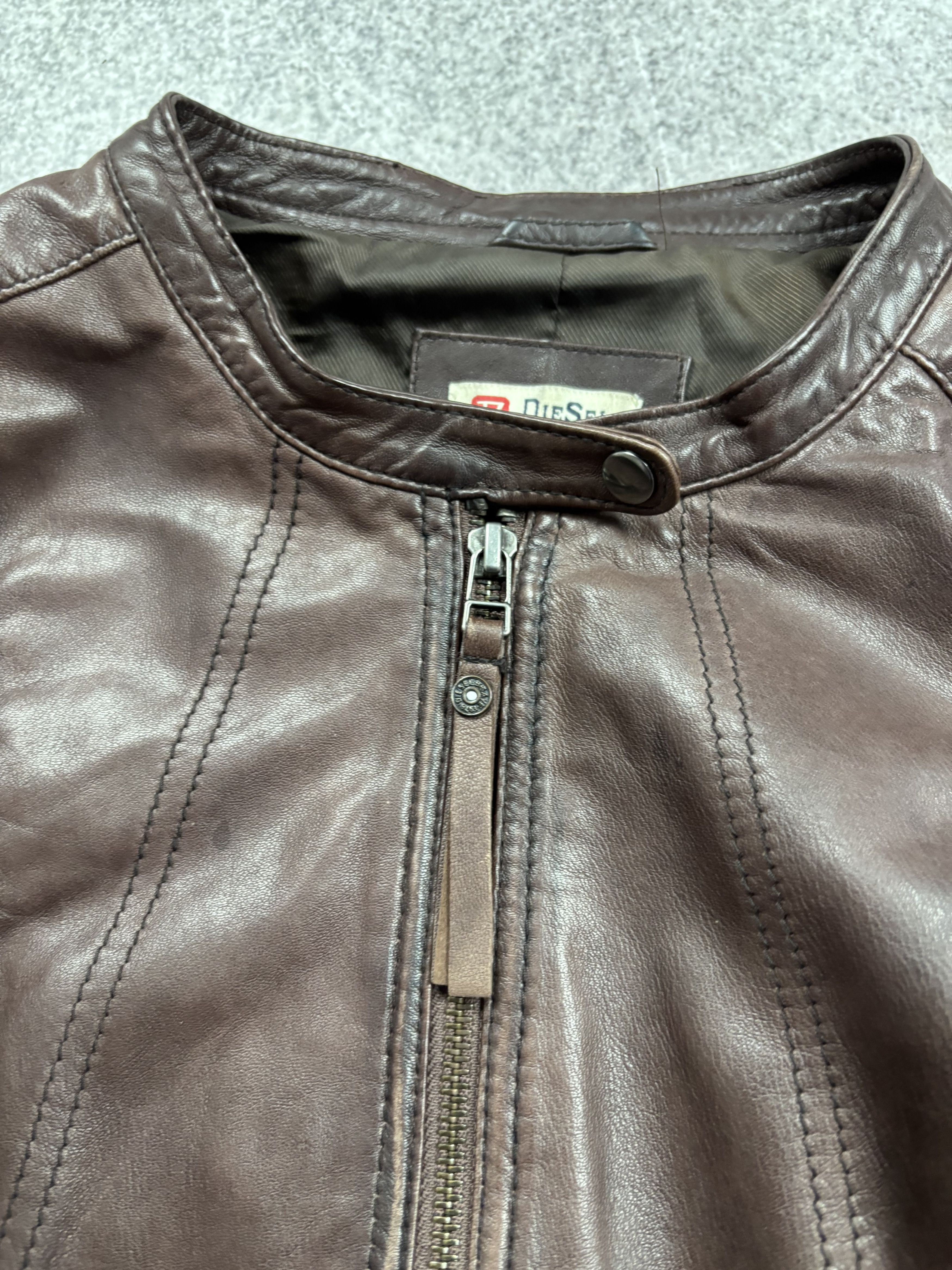 Diesel Rick Owens Type Yohji Yamamoto Style Diesel Leather Jacket Size US S / EU 44-46 / 1 - 3 Thumbnail