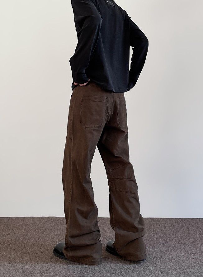 Jean × Vintage Brown Embroidered Stacked Flare Jeans Size US 30 / EU 46 - 3 Thumbnail