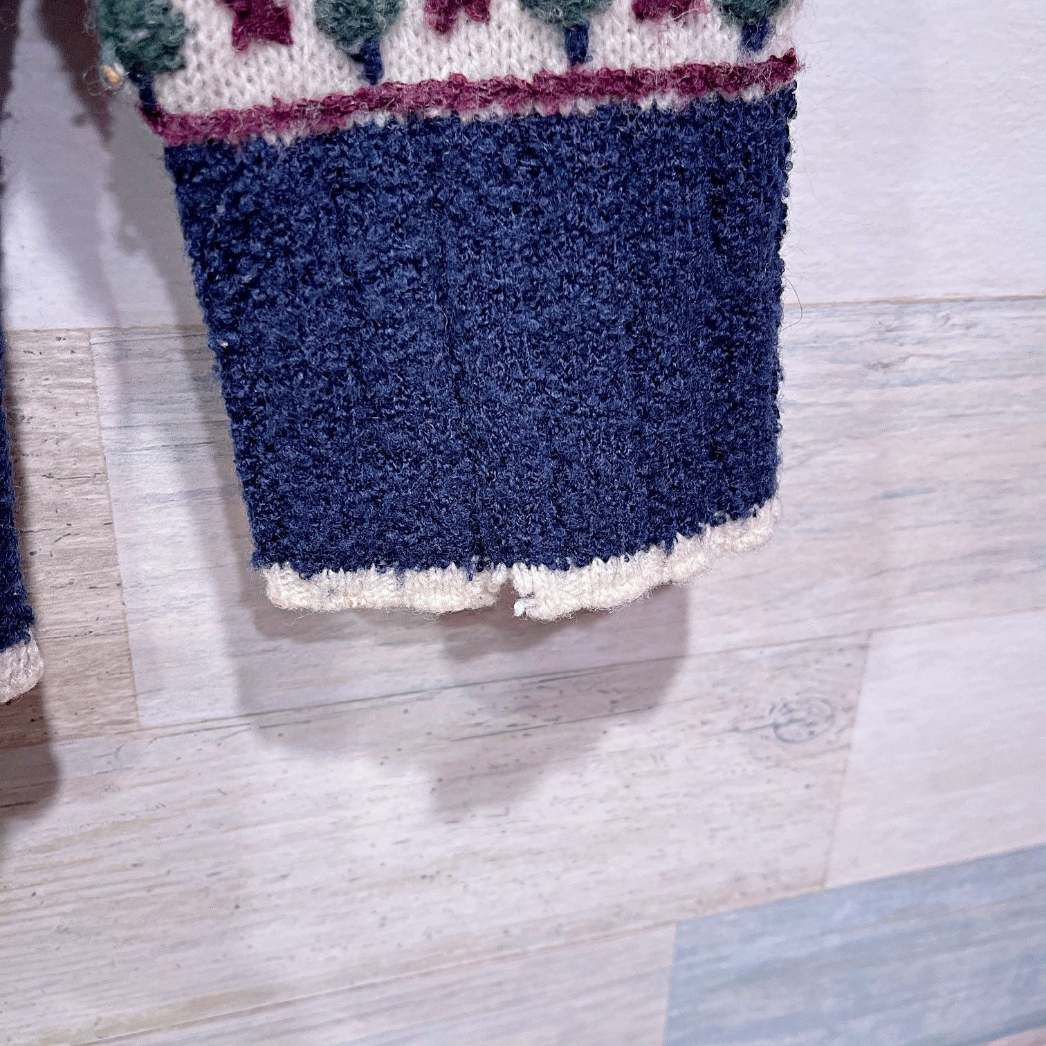 Vintage × Woolrich Woolen Mills Woolrich Vintage Wool Nordic Polo Sweater Blue Womens Small Size S / US 4 / IT 40 - 3 Thumbnail