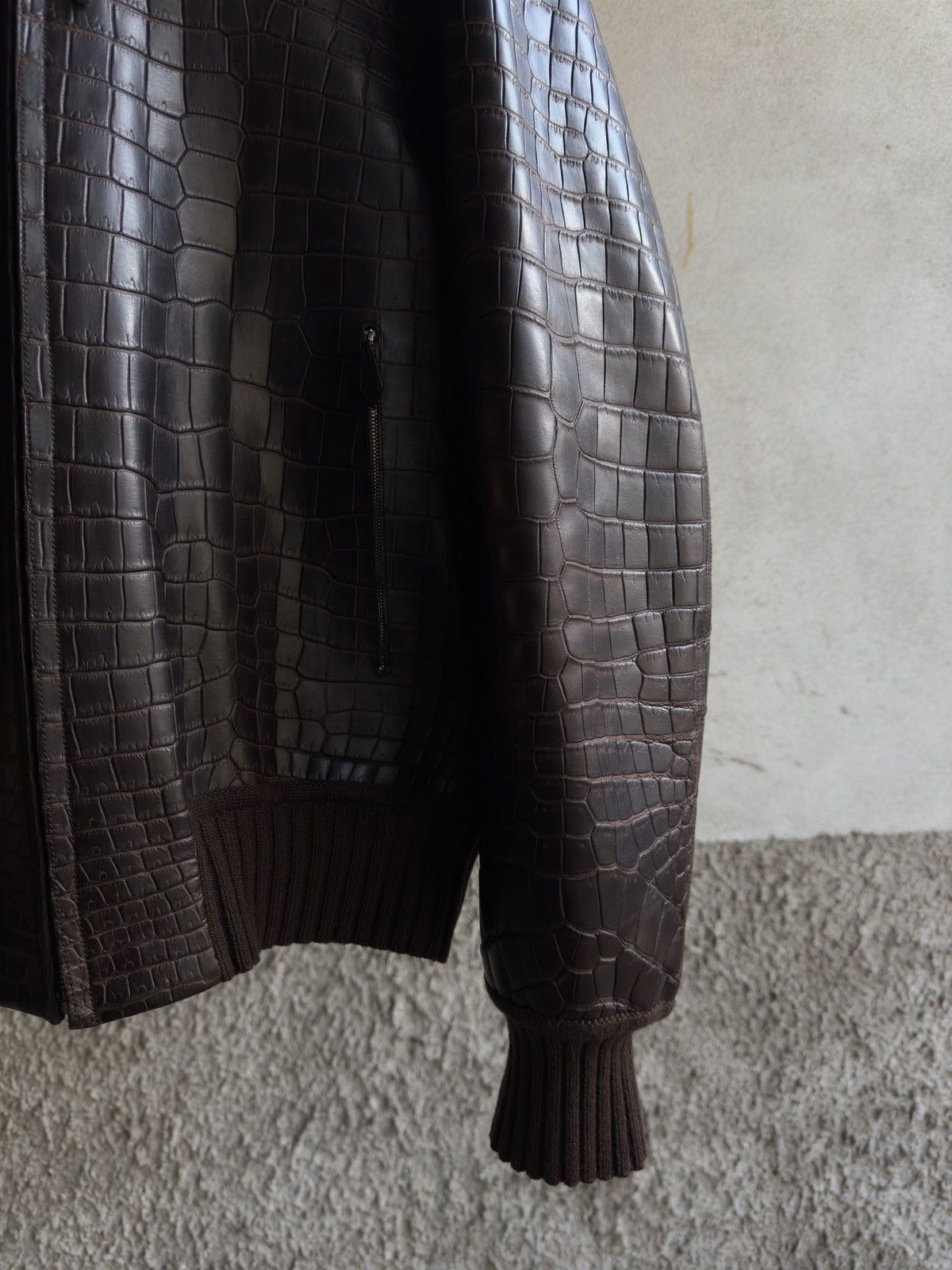 Hermes SOLD SOLD Hermès Crocodile Leather Special Order 1/1 Jacket Size US M / EU 48-50 / 2 - 13 Thumbnail