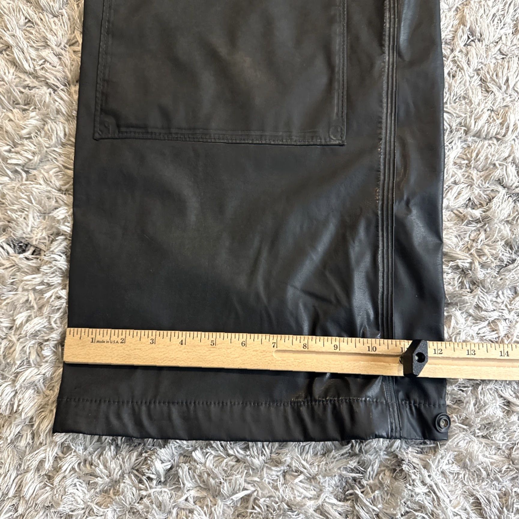 Carhartt VINTAGE Carhartt Rain Pants Polyurethane Double Knee 100250001 Mens M Black Pants Mens 30 in Inseam Size US 31 - 6 Thumbnail