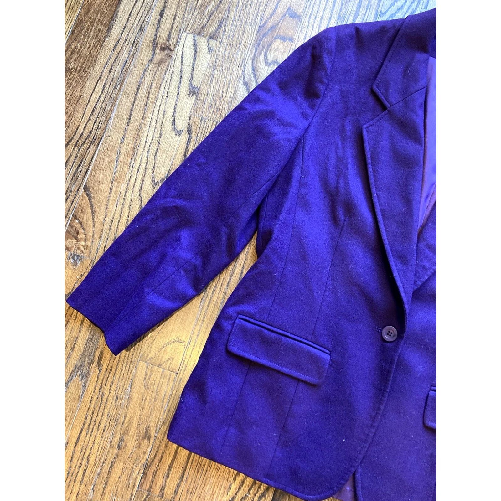 Pendleton VINTAGE Pendleton Blazer Womens Size 10 Purple Wool Lined 2-Button Notch Jacket USA Made Size L / US 10 / IT 46 - 2 Thumbnail