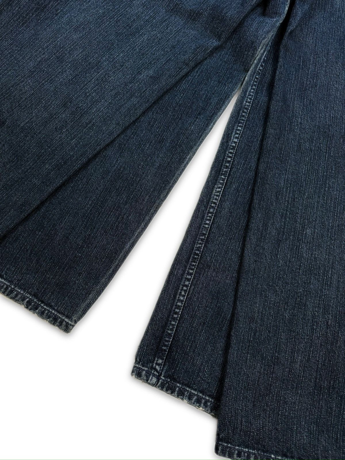 Balenciaga AW23 Balenciaga Double Layered Washed Blue Wide Cut Denim Size US 33 - 2 Thumbnail