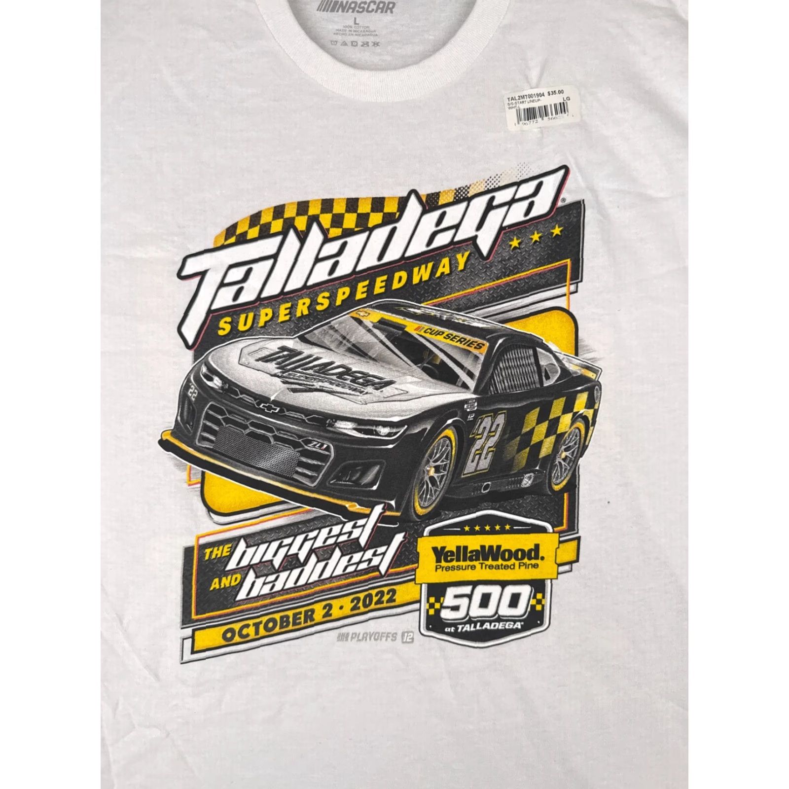 NASCAR Nascar Talladega Shirt Adults XL White Legends Global Merchandise T-Shirt Men Racing Logo 2022 Pole Positions NEW Size US XL / EU 56 / 4 - 6 Thumbnail