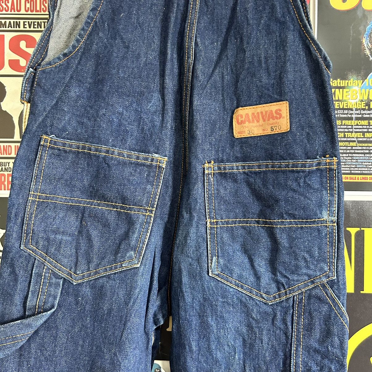 Vintage Vintage Canvas Carpenter Bid Overall Blue Denim Size US 30 / EU 46 - 14 Thumbnail