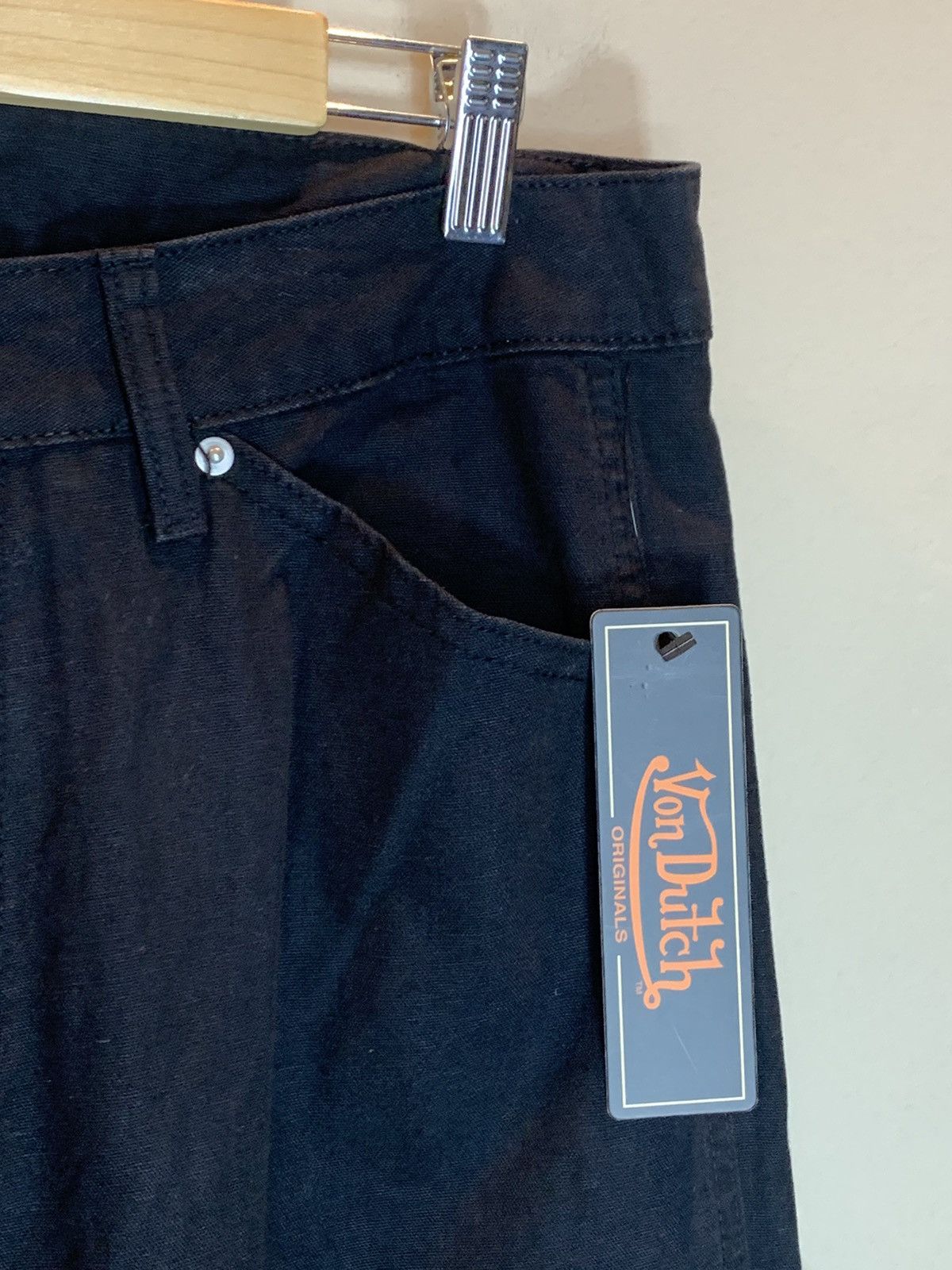 *RARE* New Von Dutch Double Knee Eyeball Patch Pants Jeans