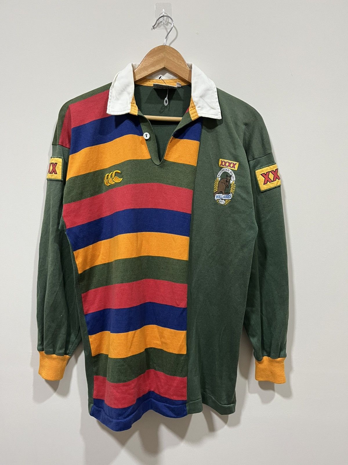 Canterbury of New Zealand 🔥Vtg 90s Canterbury Australia Rugby Wallabies ARFU Shirt Size US M / EU 48-50 / 2 - 1 Thumbnail