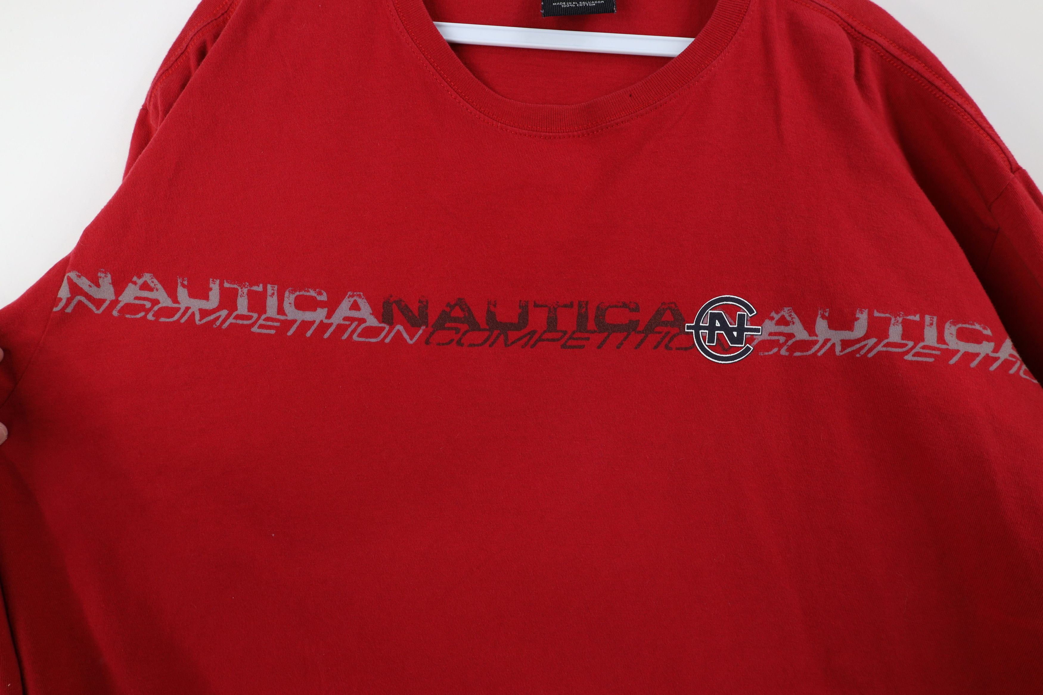 Nautica Vintage 90s Nautica Competition Long Sleeve T-Shirt Red Size US XL / EU 56 / 4 - 6 Thumbnail