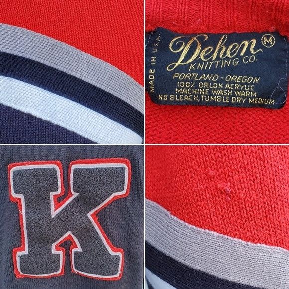 Vintage Vintage 80s Cheerleader Cheerleading K Initial Kappa Sporty Size M / US 6-8 / IT 42-44 - 3 Thumbnail
