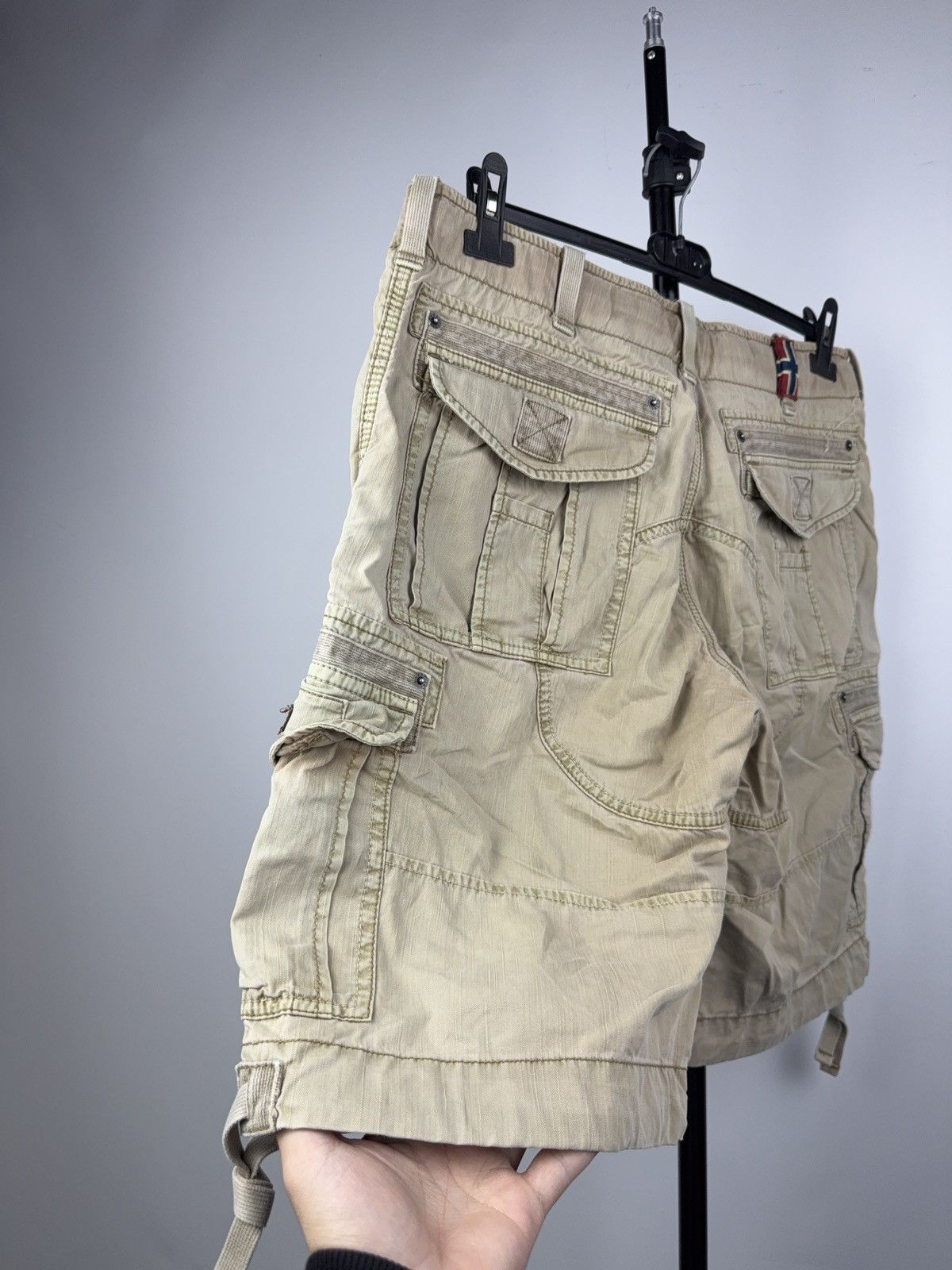 Napapijri Napapijri Cargo Utility Shorts Beige Cotton Outdoor Style Size US 34 / EU 50 - 9 Thumbnail