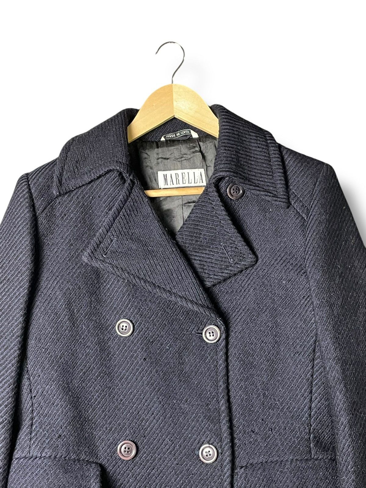Japanese Brand × Vintage Marella Double Breasted Pea Coat (54) Size US XXS / EU 40 - 4 Thumbnail