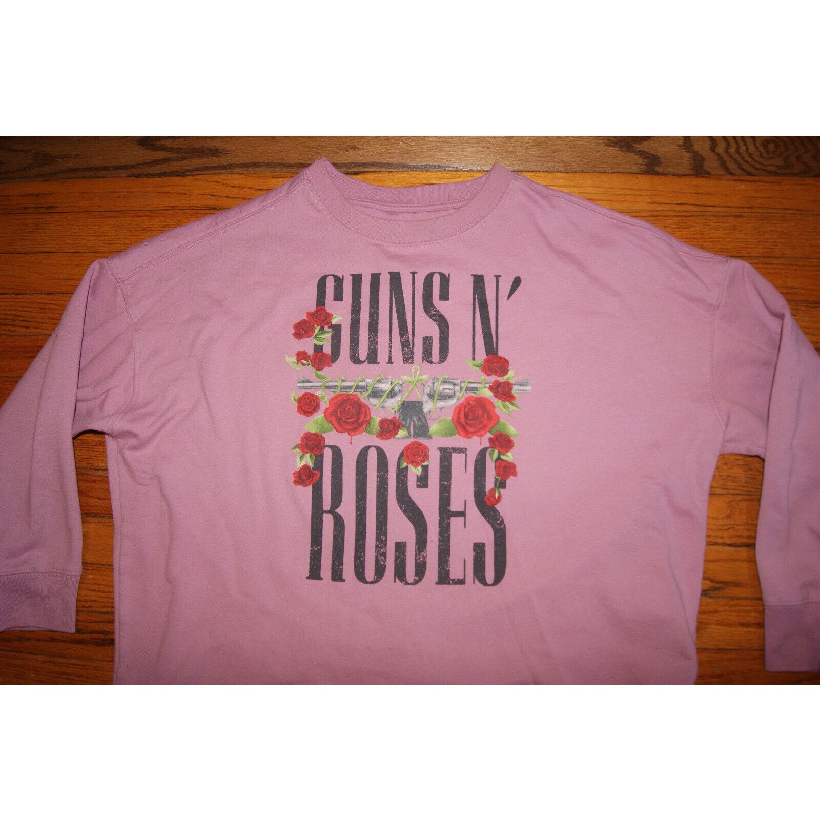 Other GUNS N' ROSES Womens Oversized L long sleeve sweatshirt Soft Size L / US 10 / IT 46 - 1 Thumbnail
