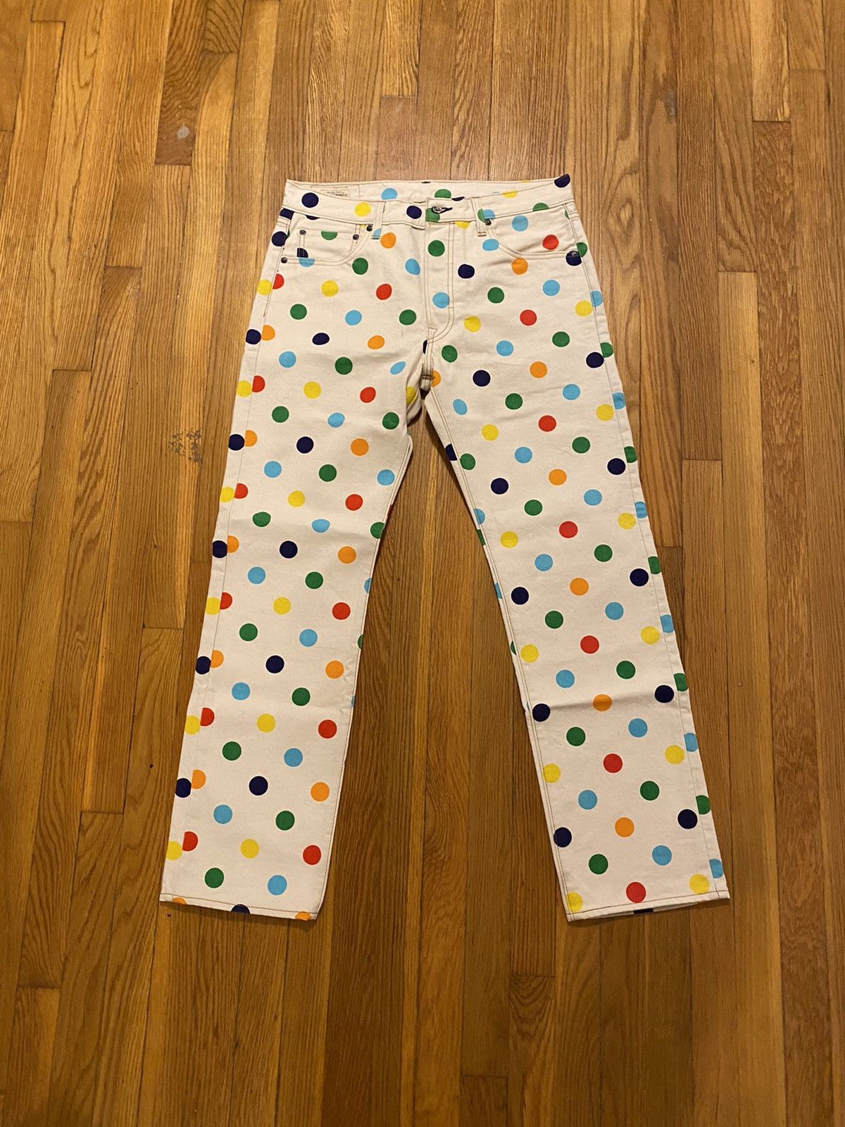 Golf Wang × Levi's × Tyler The Creator Golf wang polka dot jeans | Grailed