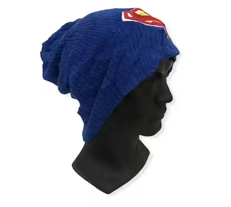 Cartoon Network × DC Comics Vintage Superman Big Logo Beanie Hat Size ONE SIZE - 3 Thumbnail