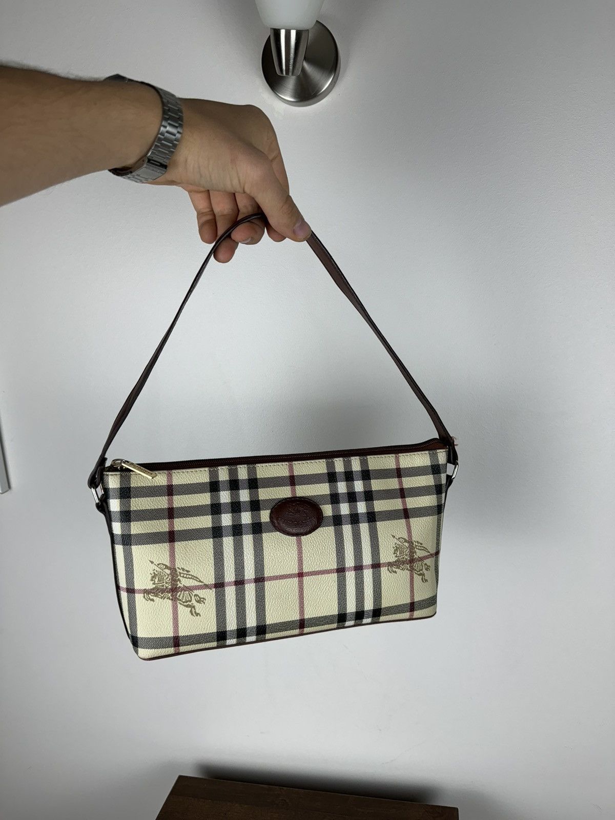 Burberry Vintage leather bag Burberry Nova Check original item Size ONE SIZE - 1 Thumbnail