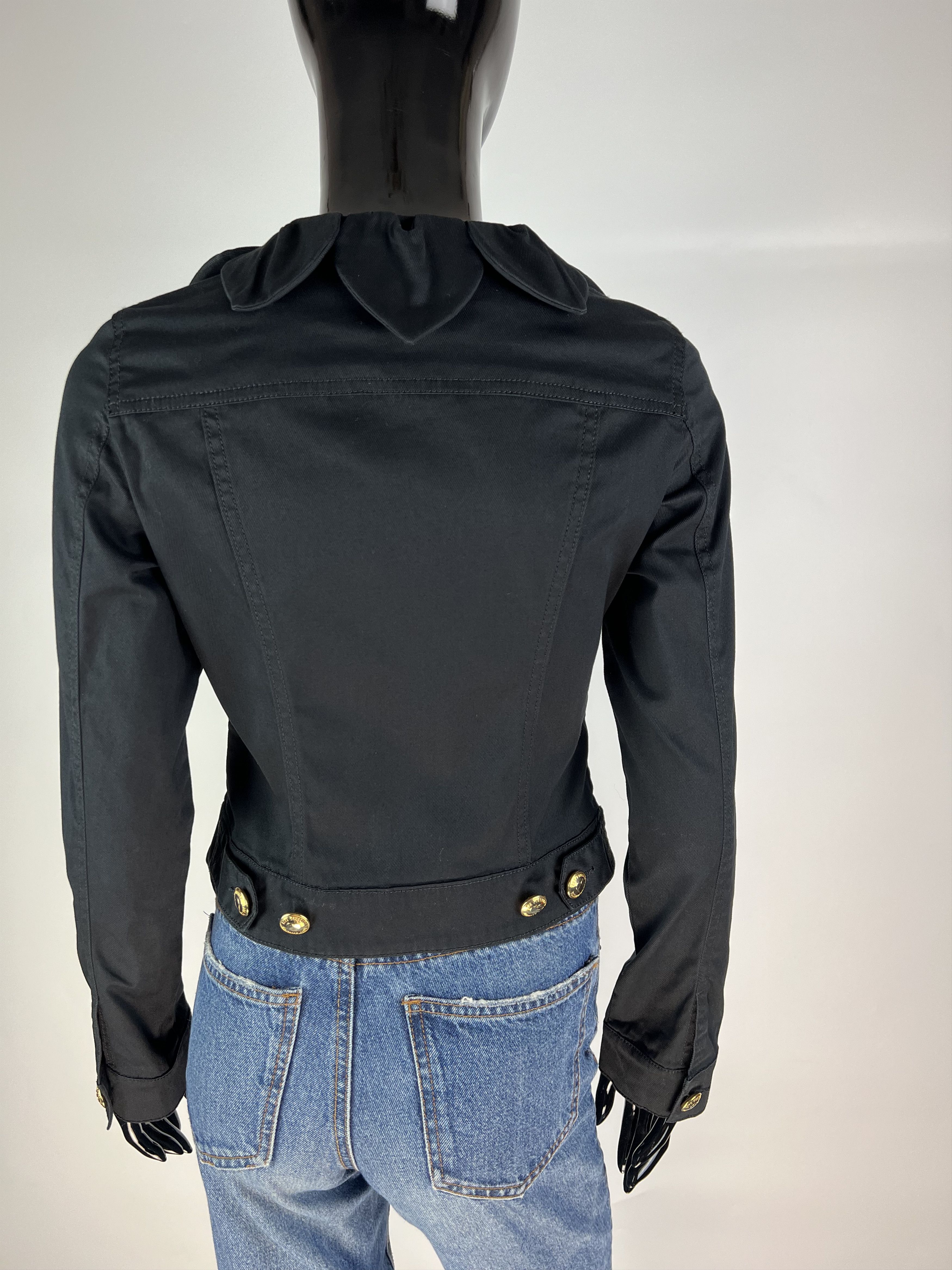 Love Moschino × Moschino Rare Vintage Love Moschino Black Denim Jacket Size S / US 4 / IT 40 - 4 Thumbnail