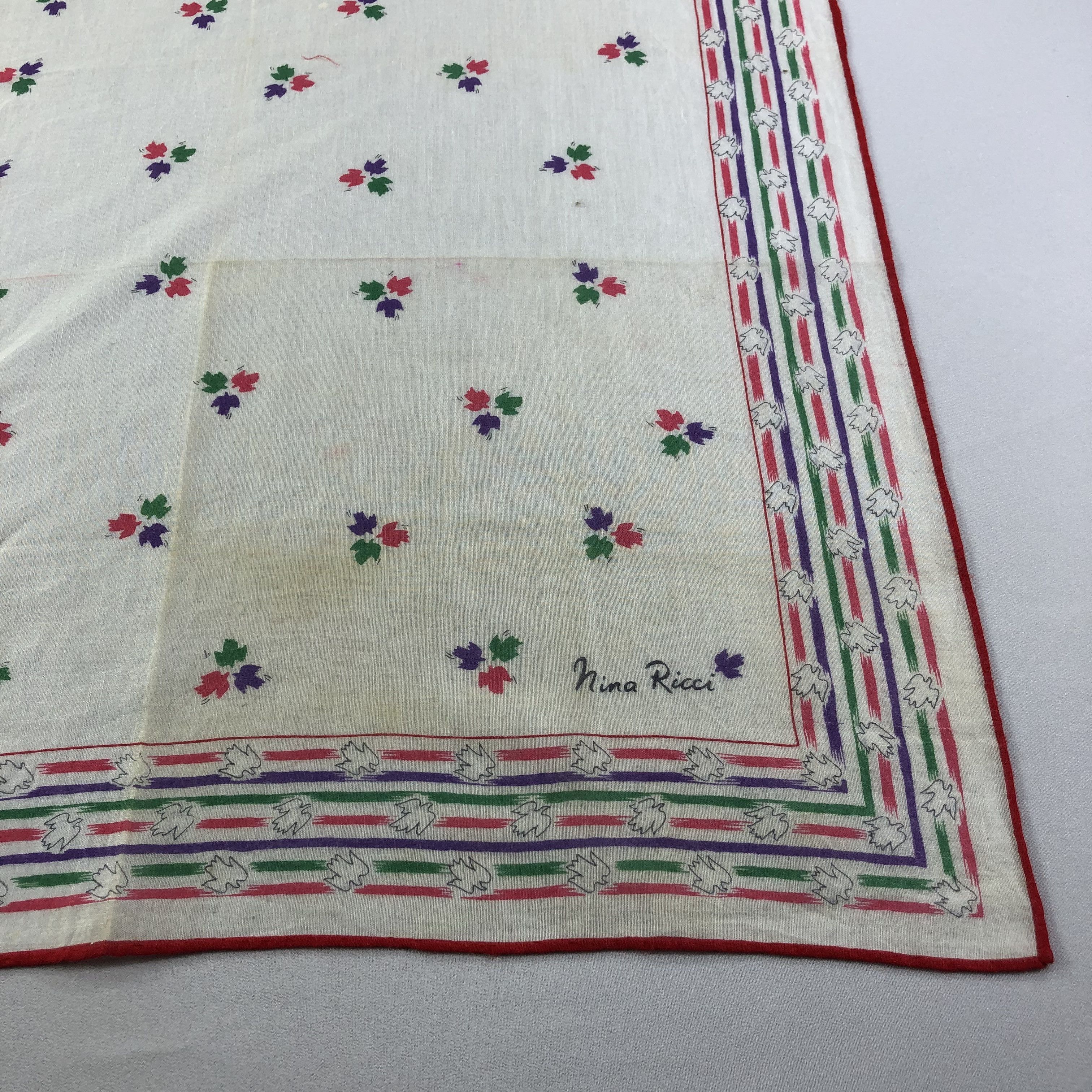 Nina Ricci Nina Ricci Handkerchief Neckerchief Bandana H2100 Size ONE SIZE - 6 Thumbnail
