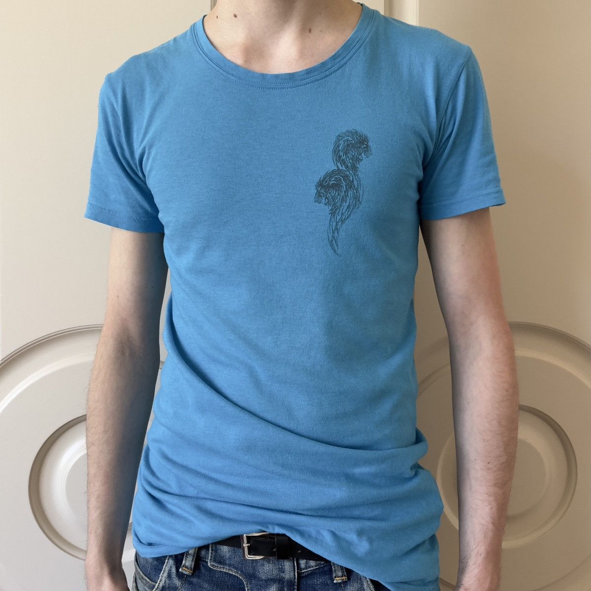 Balmain Balmain S/S 2013 Lion Blue T-Shirt Size US S / EU 44-46 / 1 - 1 Thumbnail