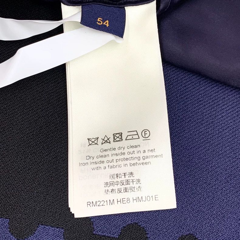 Louis Vuitton Louis Vuitton 22 dark blue checkerboard wool suits Size 54R - 8 Thumbnail