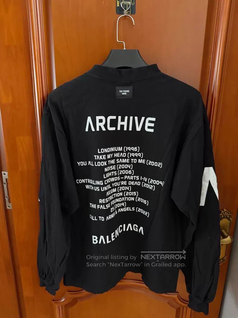 Balenciaga Balenciaga Long-sleeve T-shirt Size US XS / EU 42 / 0 - 2 Thumbnail