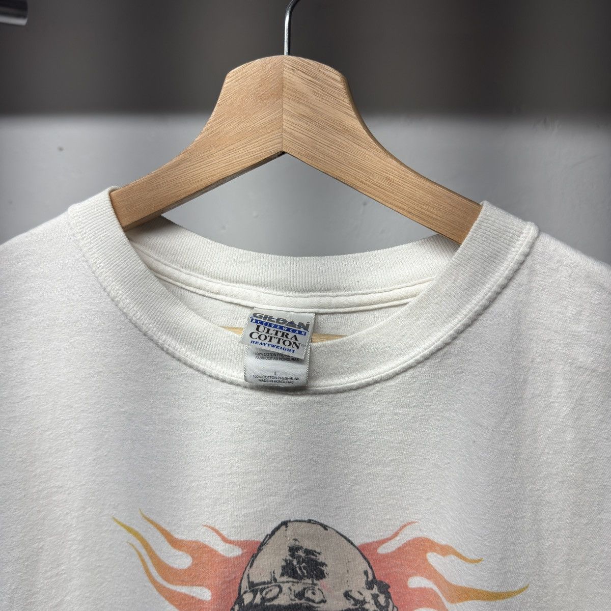 Vintage Rolling Bones Hot Rod Shop Shirt Skull Flame ERD Grunge WCC Size US L / EU 52-54 / 3 - 3 Thumbnail