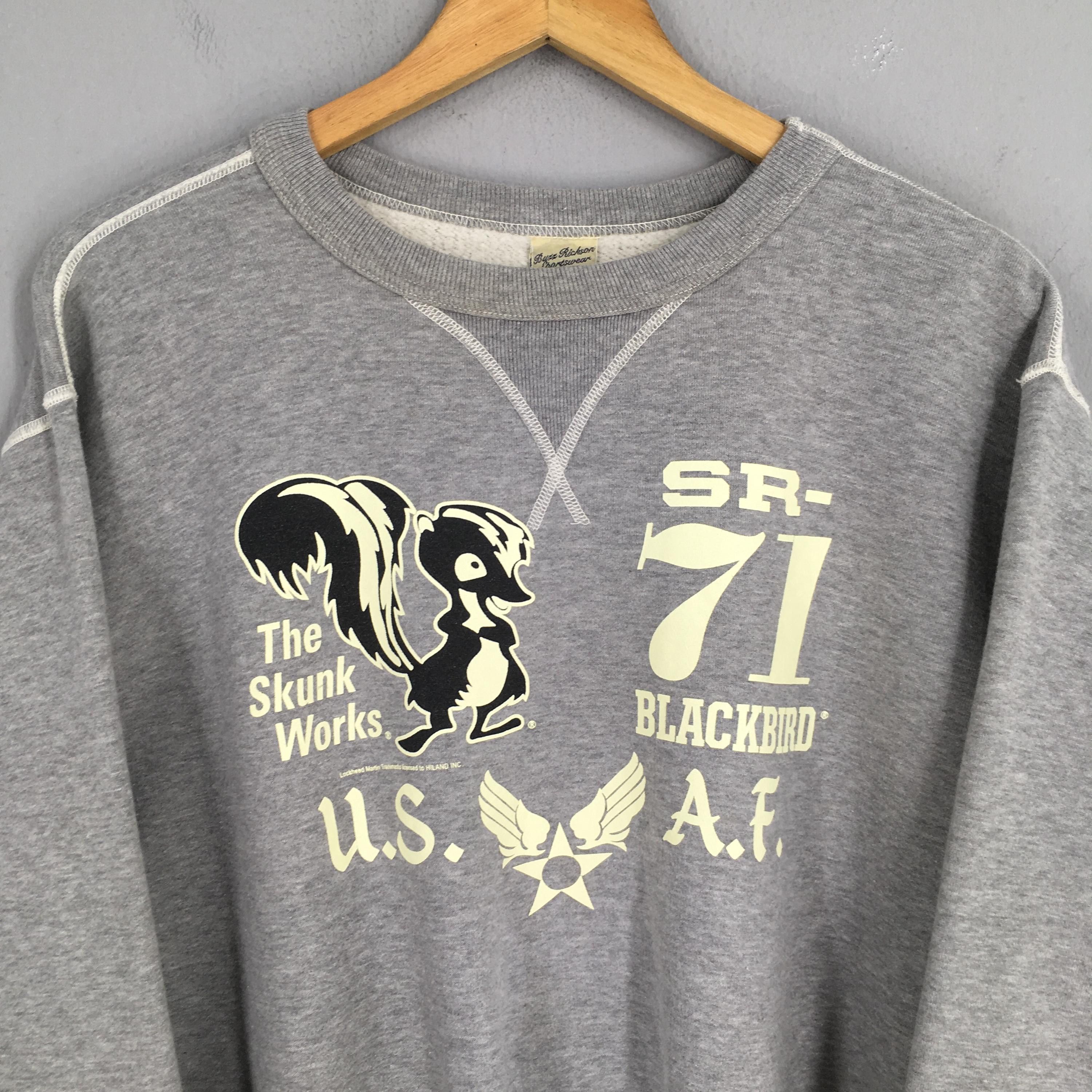 Other Vintage Buzz Rickson U.S Air Force Gray Sweatshirt XLarge Size US XL / EU 56 / 4 - 2 Thumbnail