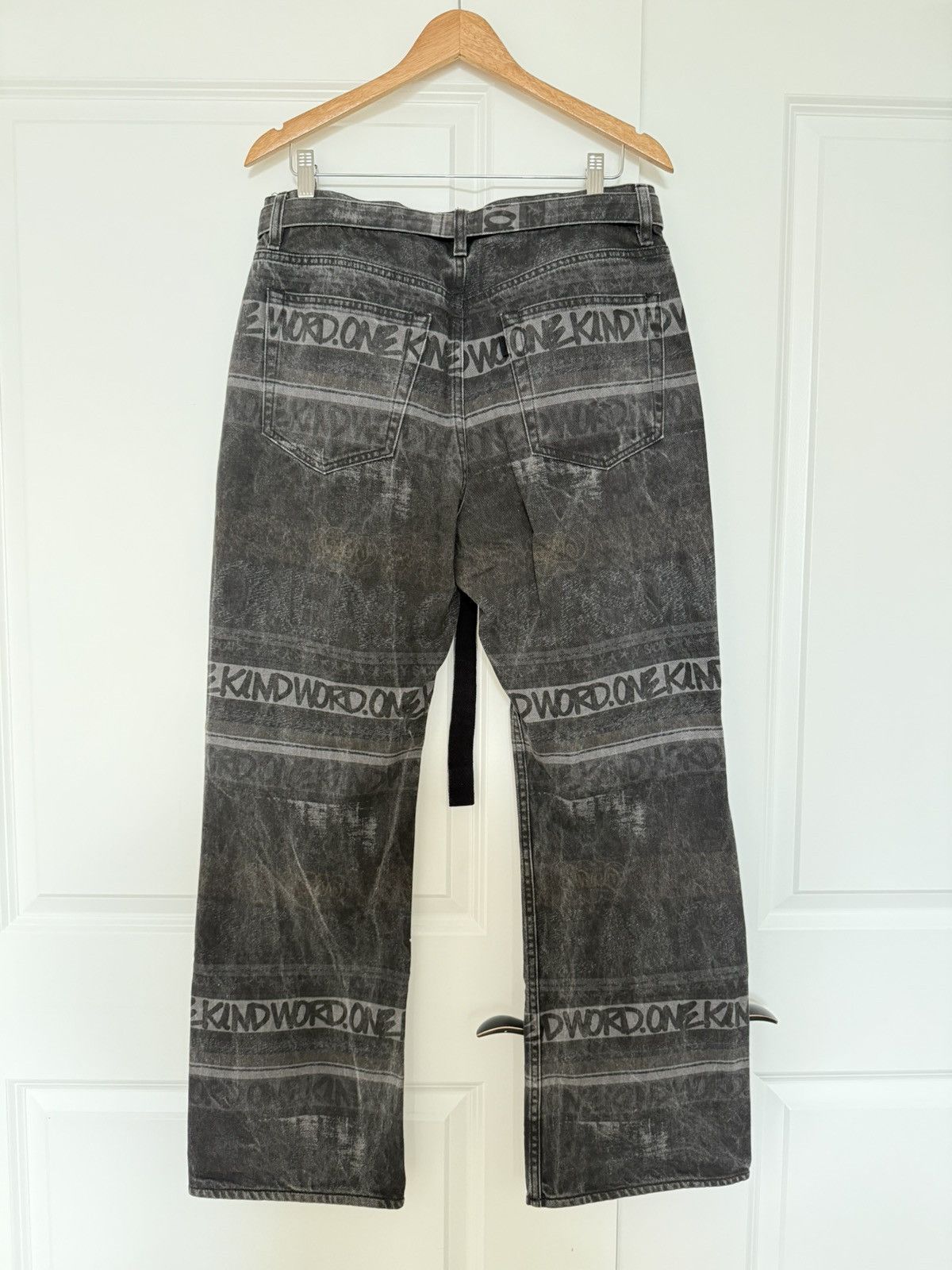 Sacai Sacai “Kind Words” Wide leg denim Size US 32 / EU 48 - 2 Thumbnail
