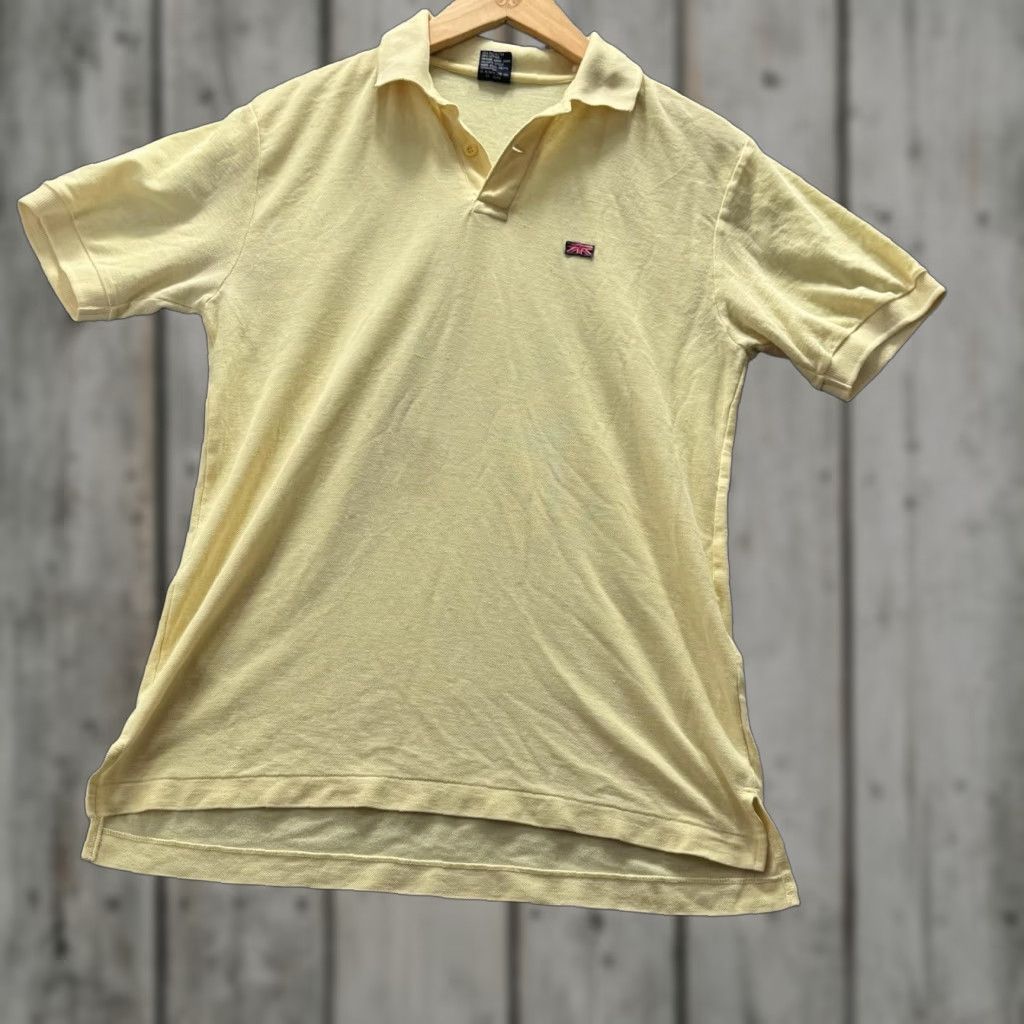 Vintage Vintage Brittania Mens L Yellow Collared Polo Logo Knit Short Sleeve T-Shirt Summer Casual Shirt Size US L / EU 52-54 / 3 - 1 Thumbnail