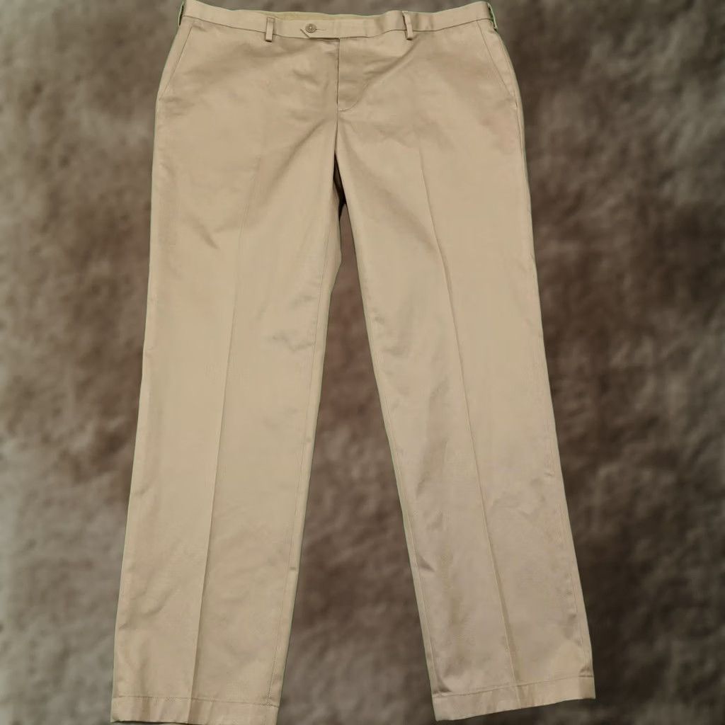Jos. A. Bank Jos. A. Bank Pants Mens 40 Beige Chino 40x32 Traveler Collection Size US 40 / EU 56 - 1 Thumbnail