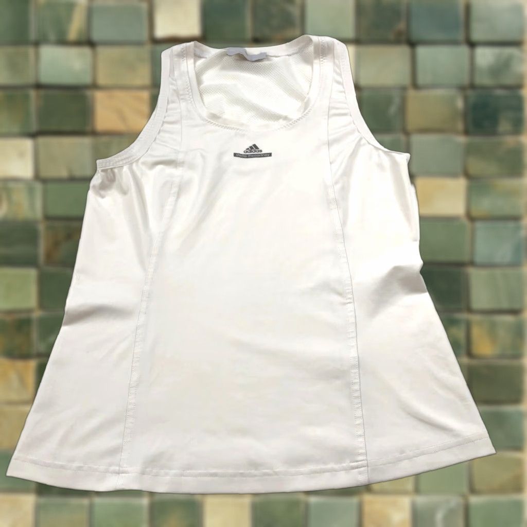 Adidas Adidas Stella McCartney Tank Top White Athletic Sleeveless Racerback Women M Size M / US 6-8 / IT 42-44 - 1 Thumbnail