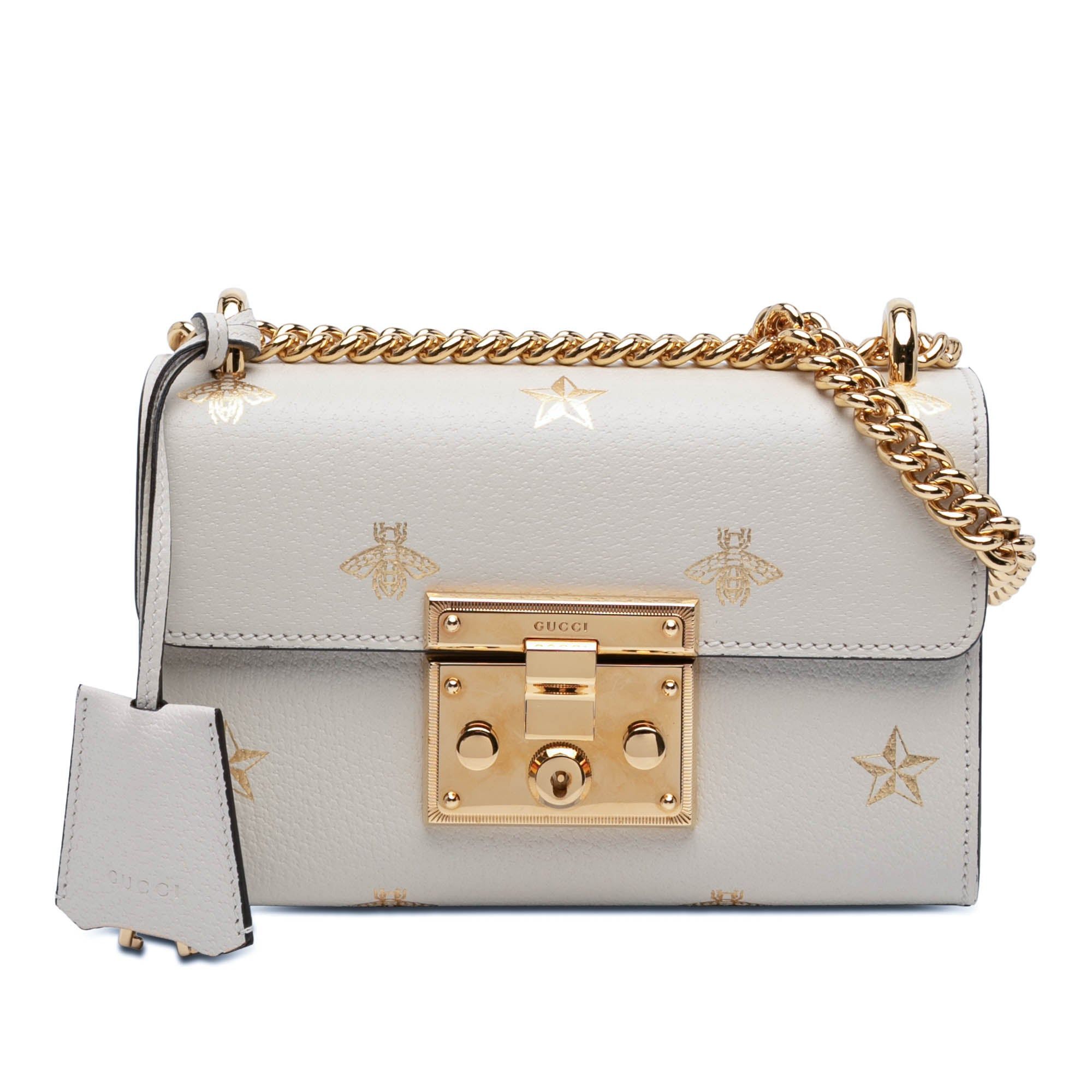 Gucci Small Leather Bee Star Padlock Crossbody Size ONE SIZE - 1 Thumbnail