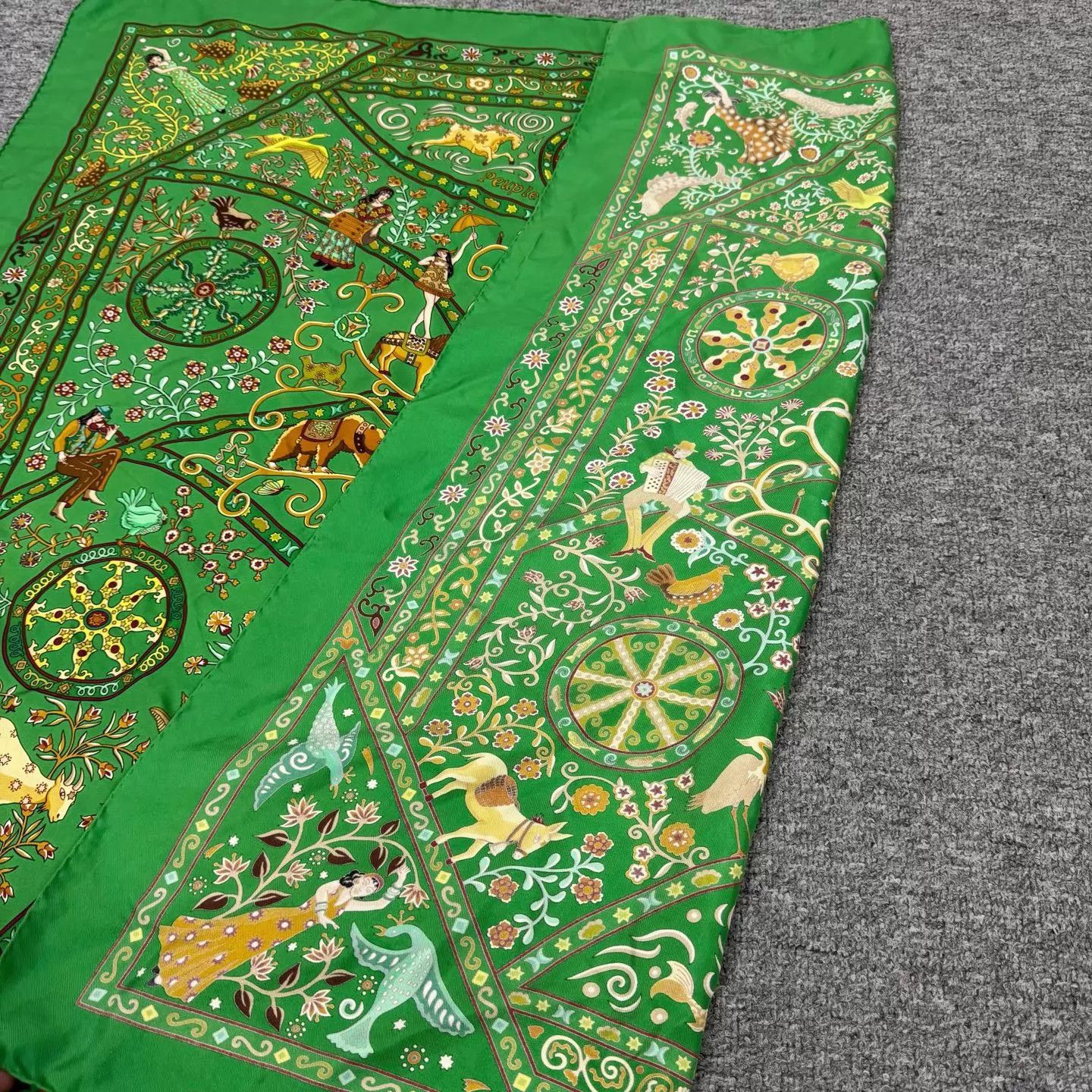 Hermes Hermes Tree of Life Silk Scarf 99 New 90x90 Size ONE SIZE - 2 Thumbnail