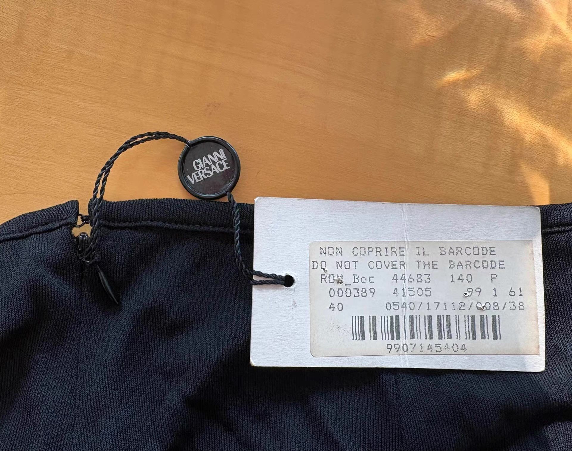 Givenchy Gianni Versace Women's Black Flared Yoga Pants Ｑ21 Size 38" / US 16 / IT 52 - 3 Thumbnail