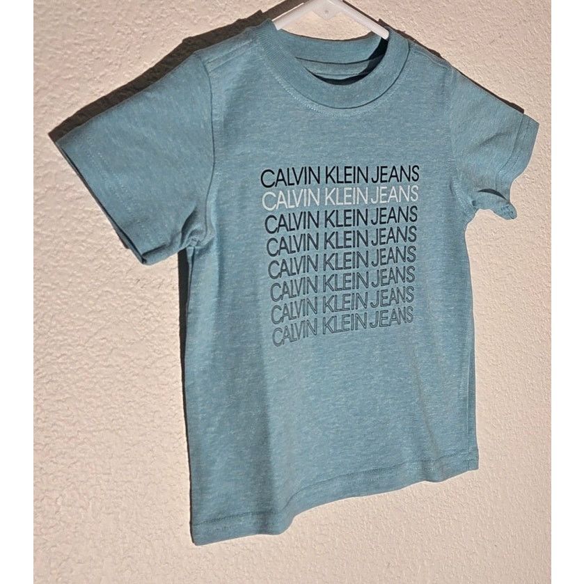 Calvin Klein Calvin Klein Kids Heather Light Blue T-Shirt - Size 2T Size US XXS / EU 40 - 2 Thumbnail
