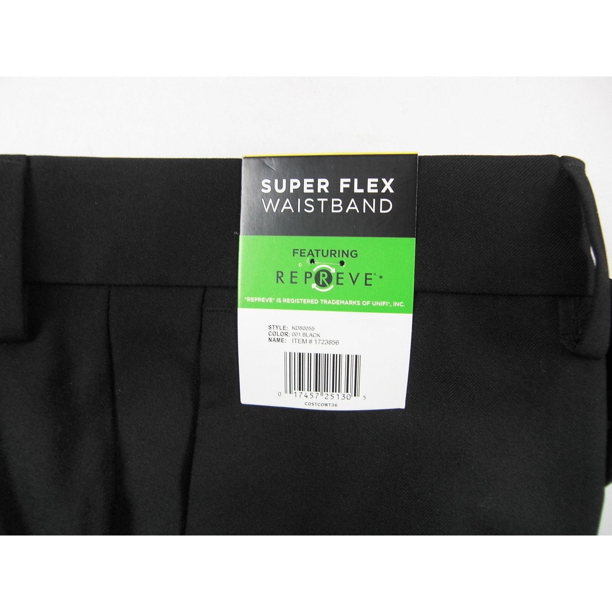 Kenneth Cole Kenneth Cole Men’s Dress Pant Slim Fit Stretch Fabric Black Size US 34 / EU 50 - 5 Thumbnail